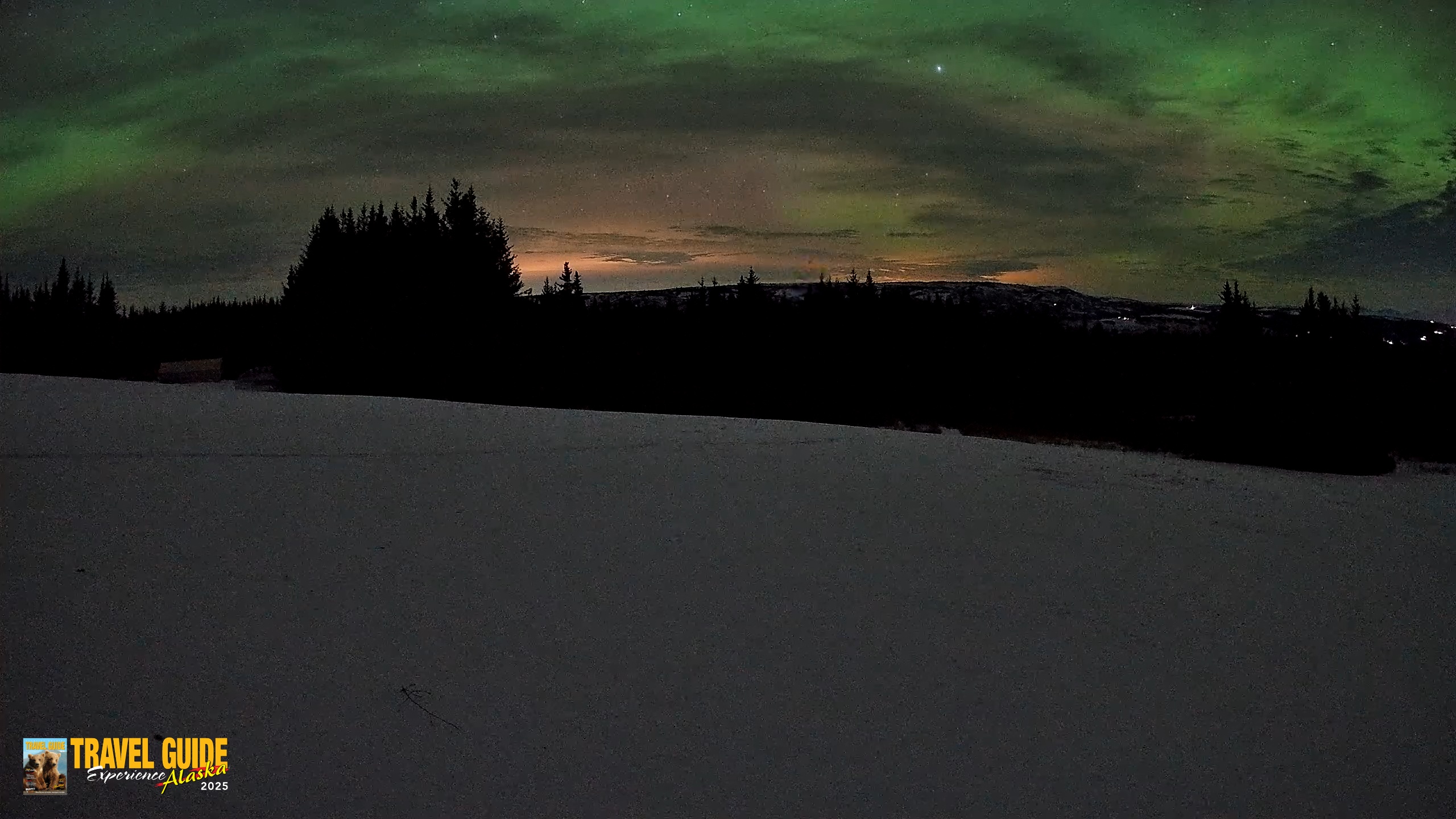 Snapshot of Homer Alaska Northern Lights Live Cam taken Jan 23, 2026, 1:59am AKST