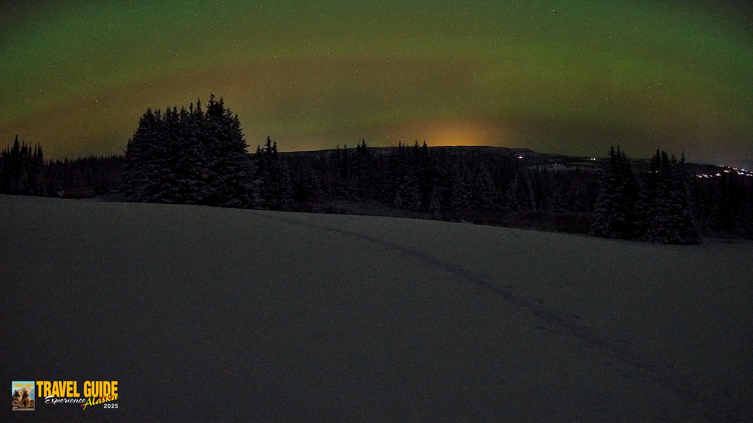 Snapshot of Homer Alaska Northern Lights Live Cam taken Jan 7, 2026, 10:24pm AKST