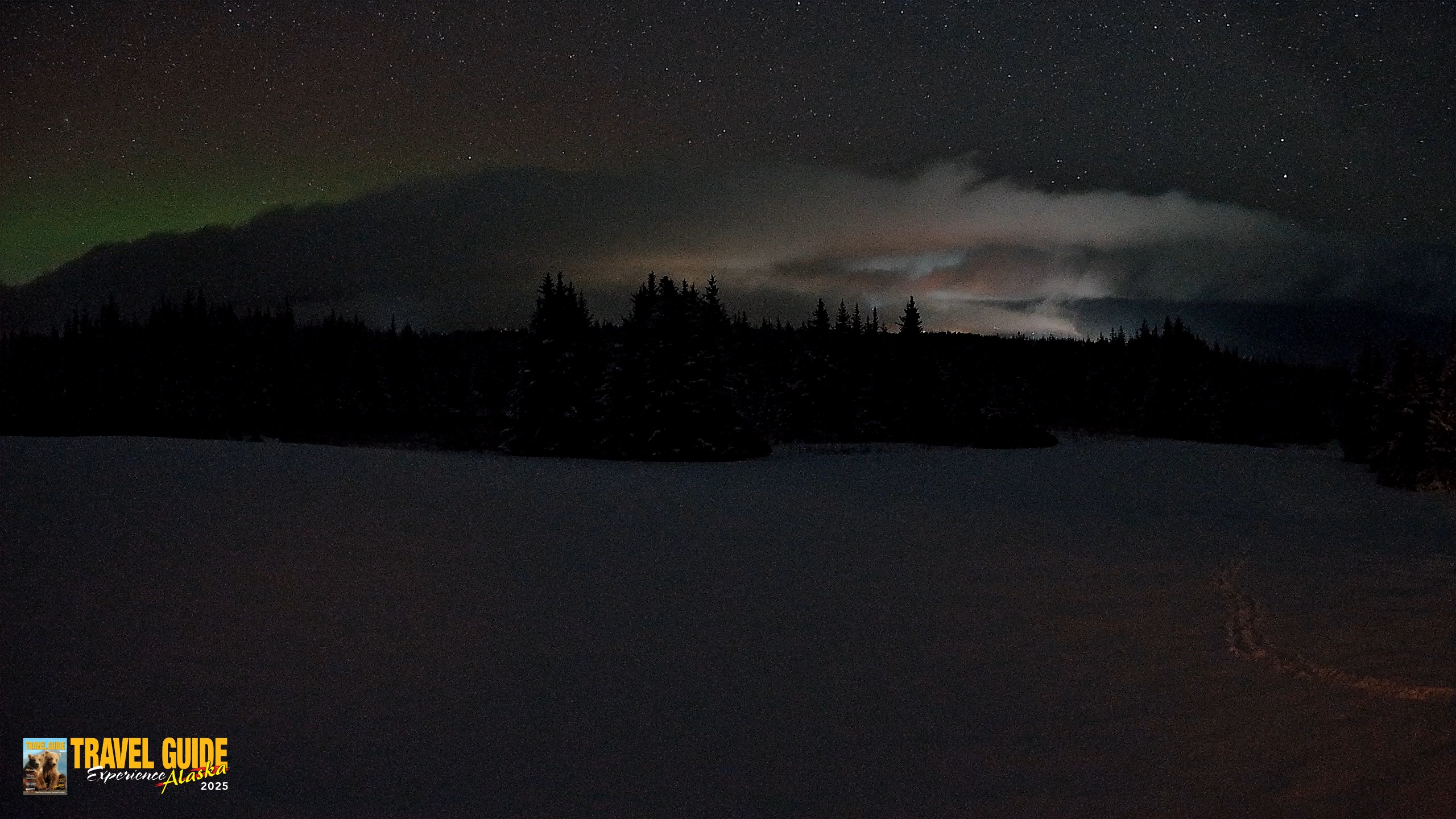 Snapshot of Homer Alaska Northern Lights Live Cam taken Feb 13, 2026, 5:25am AKST