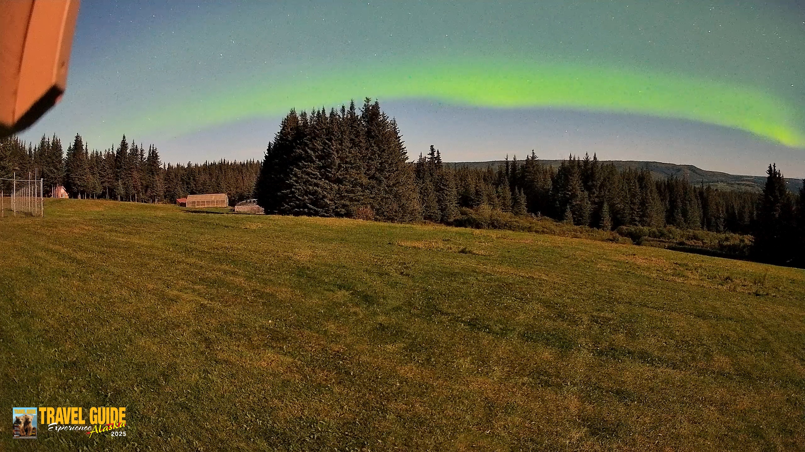 Snapshot of Homer Alaska Northern Lights Live Cam taken Aug 30, 2026, 12:50am AKDT