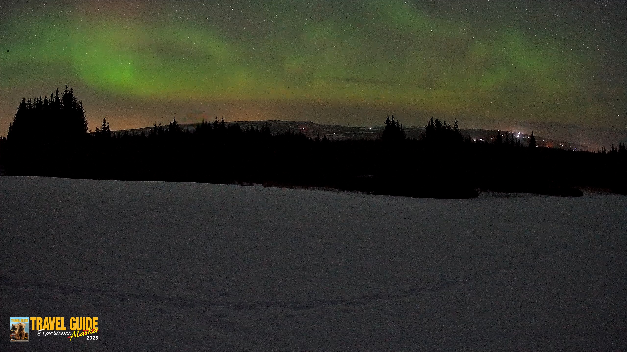 Snapshot of Homer Alaska Northern Lights Live Cam taken Feb 24, 2026, 4:07am AKST