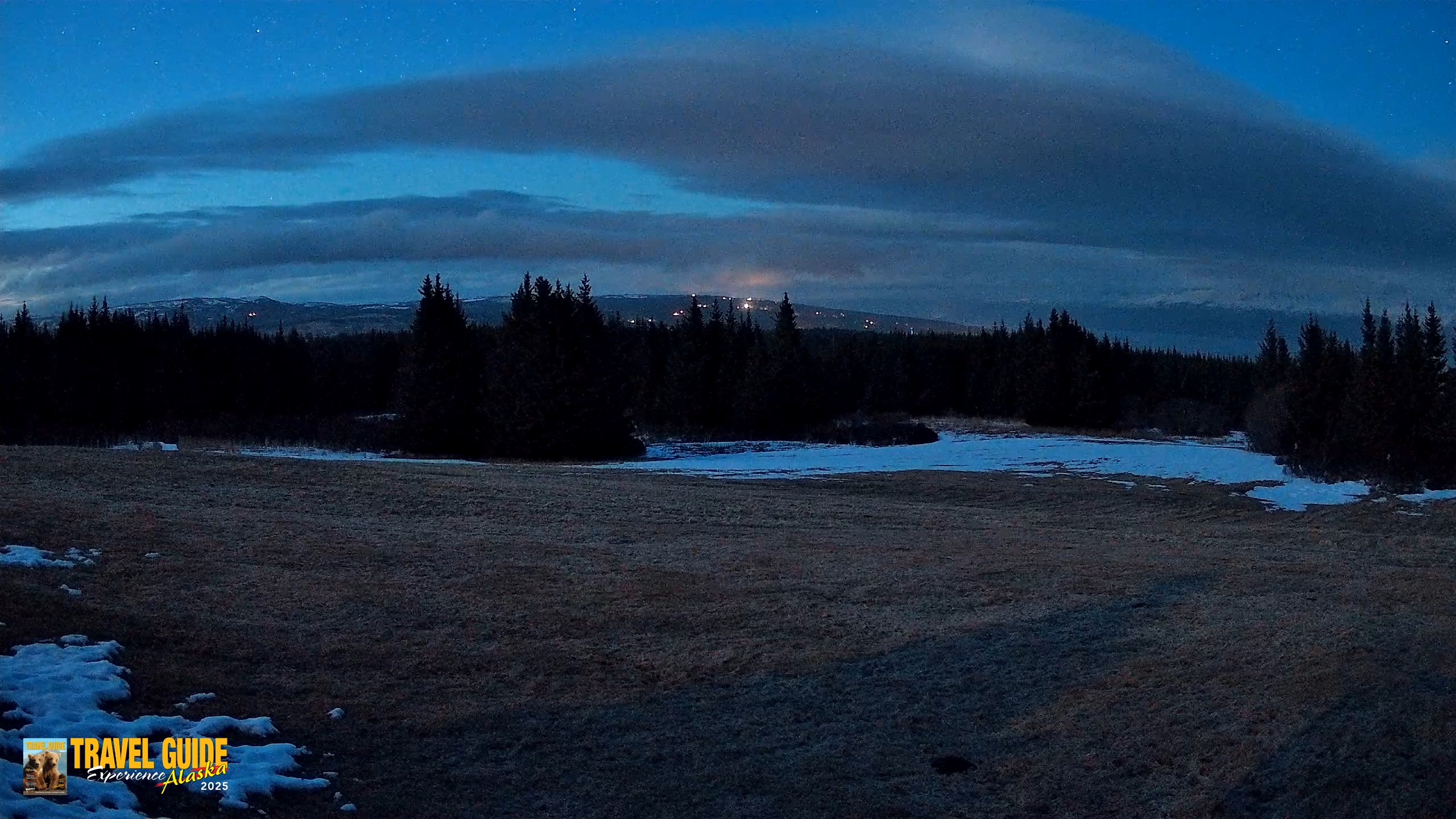Snapshot of Homer Alaska Northern Lights Live Cam taken Apr 20, 2026, 11:24pm AKDT