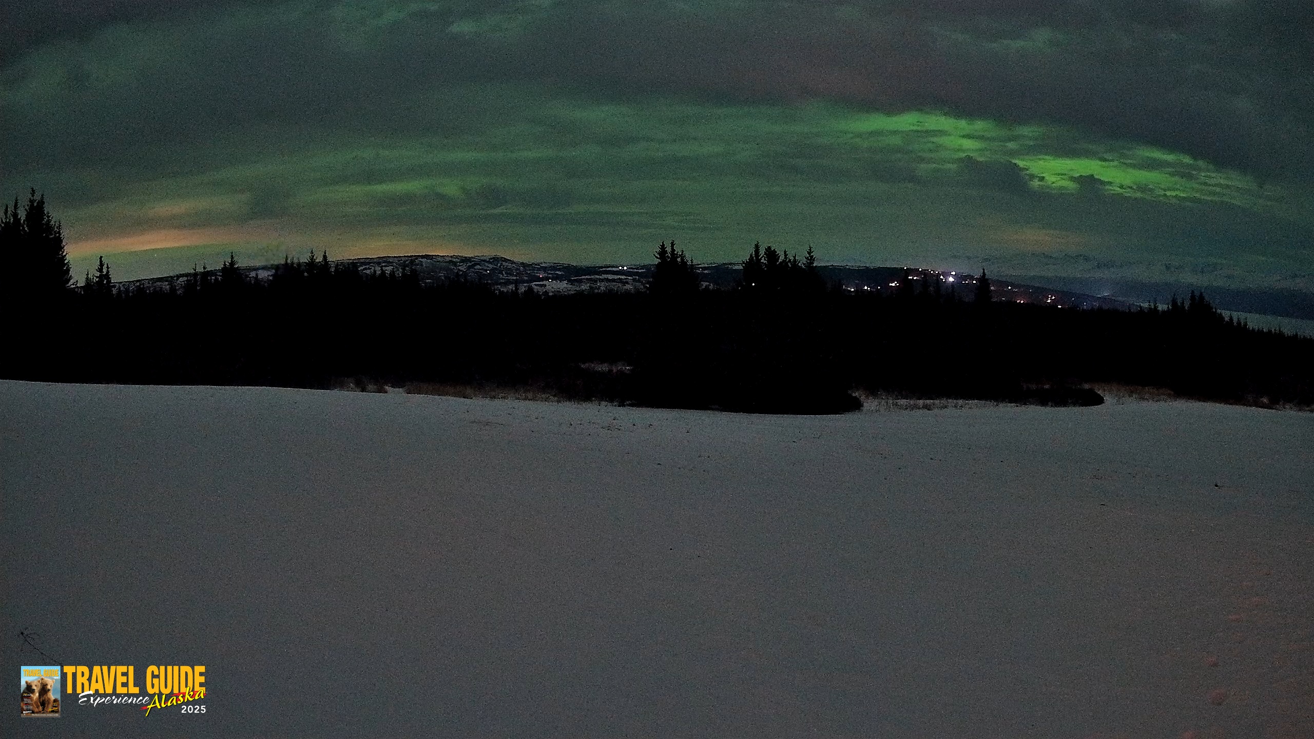 Snapshot of Homer Alaska Northern Lights Live Cam taken Jan 19, 2026, 10:48pm AKST