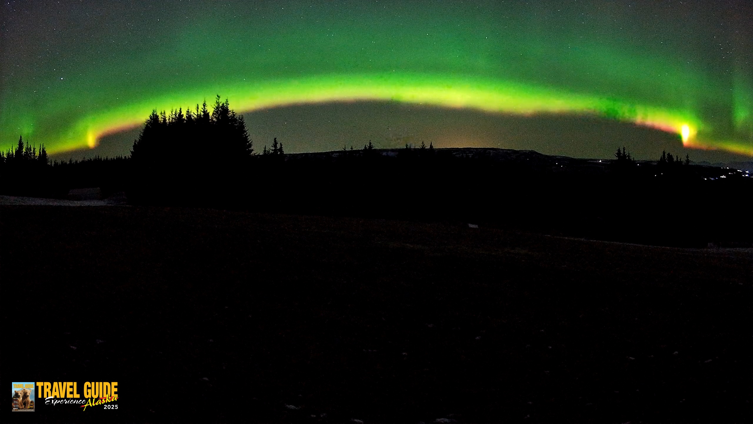 Snapshot of Homer Alaska Northern Lights Live Cam taken Dec 22, 2025, 3:55am AKST
