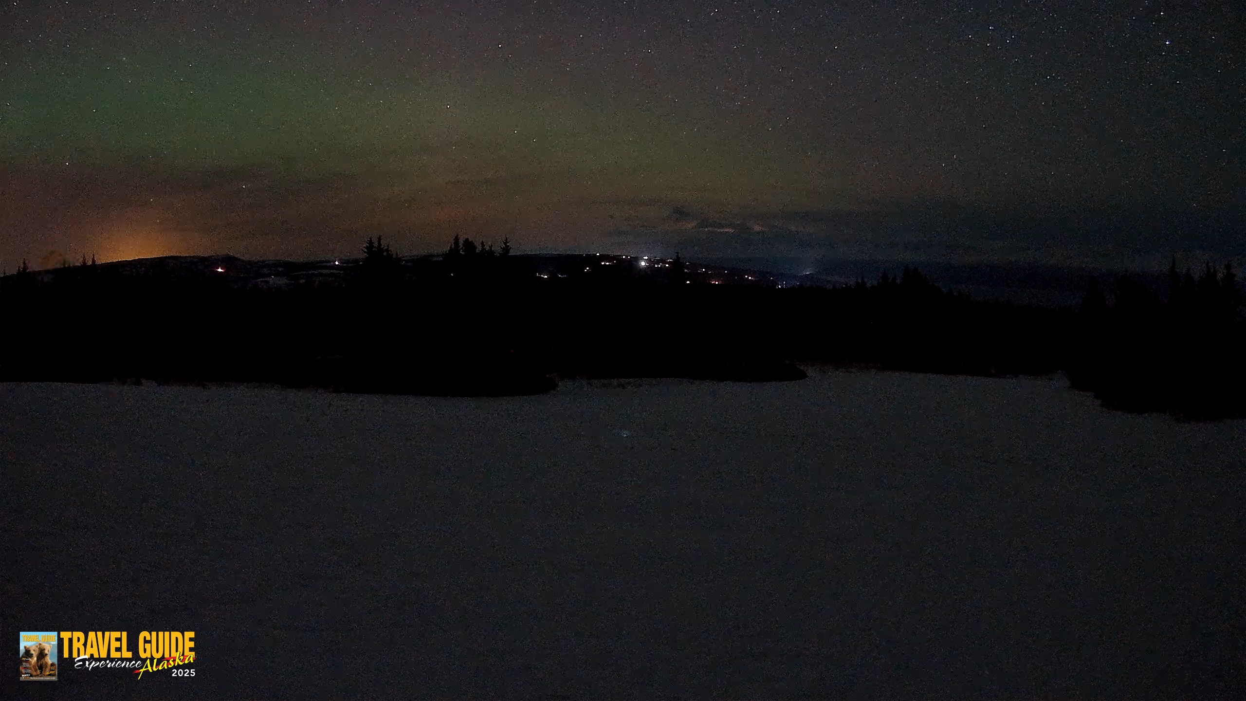 Snapshot of Homer Alaska Northern Lights Live Cam taken Mar 21, 2026, 5:07am AKDT