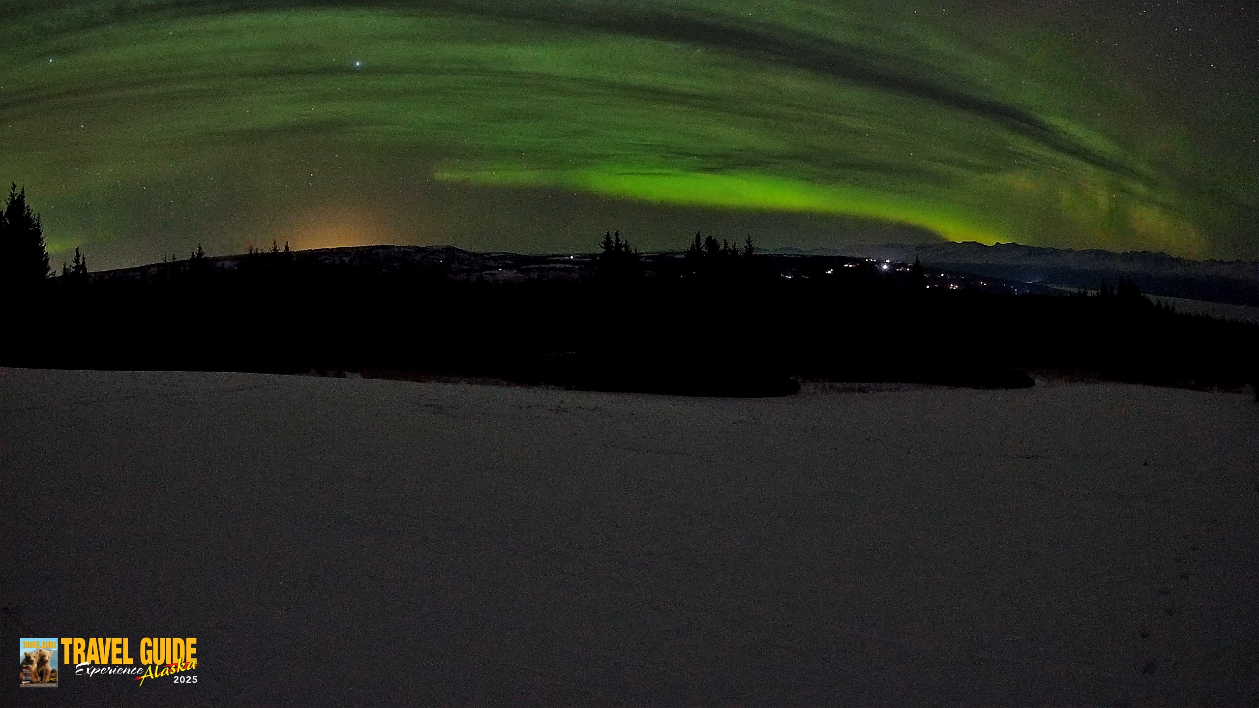 Snapshot of Homer Alaska Northern Lights Live Cam taken Jan 24, 2026, 1:54am AKST