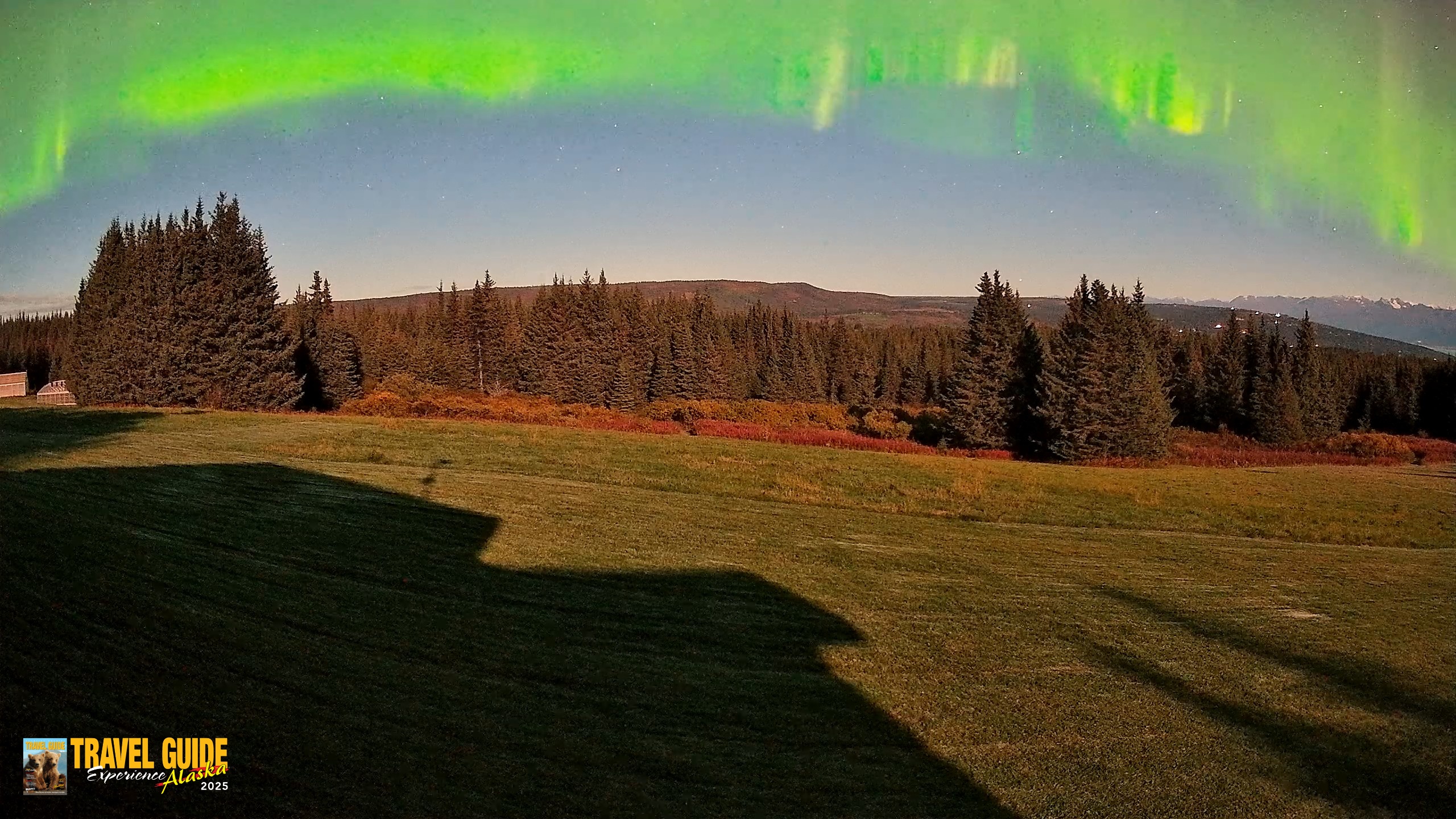 Snapshot of Homer Alaska Northern Lights Live Cam taken Sep 24, 2026, 1:43am AKDT