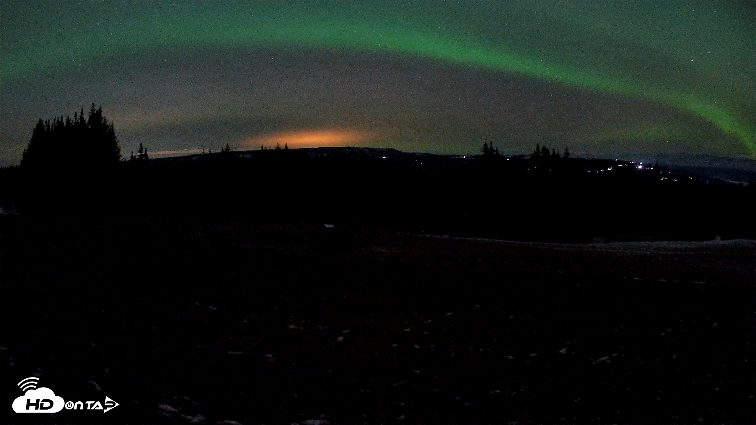 Snapshot of Homer Alaska Northern Lights Live Cam taken Dec 12, 2025, 12:08am AKST