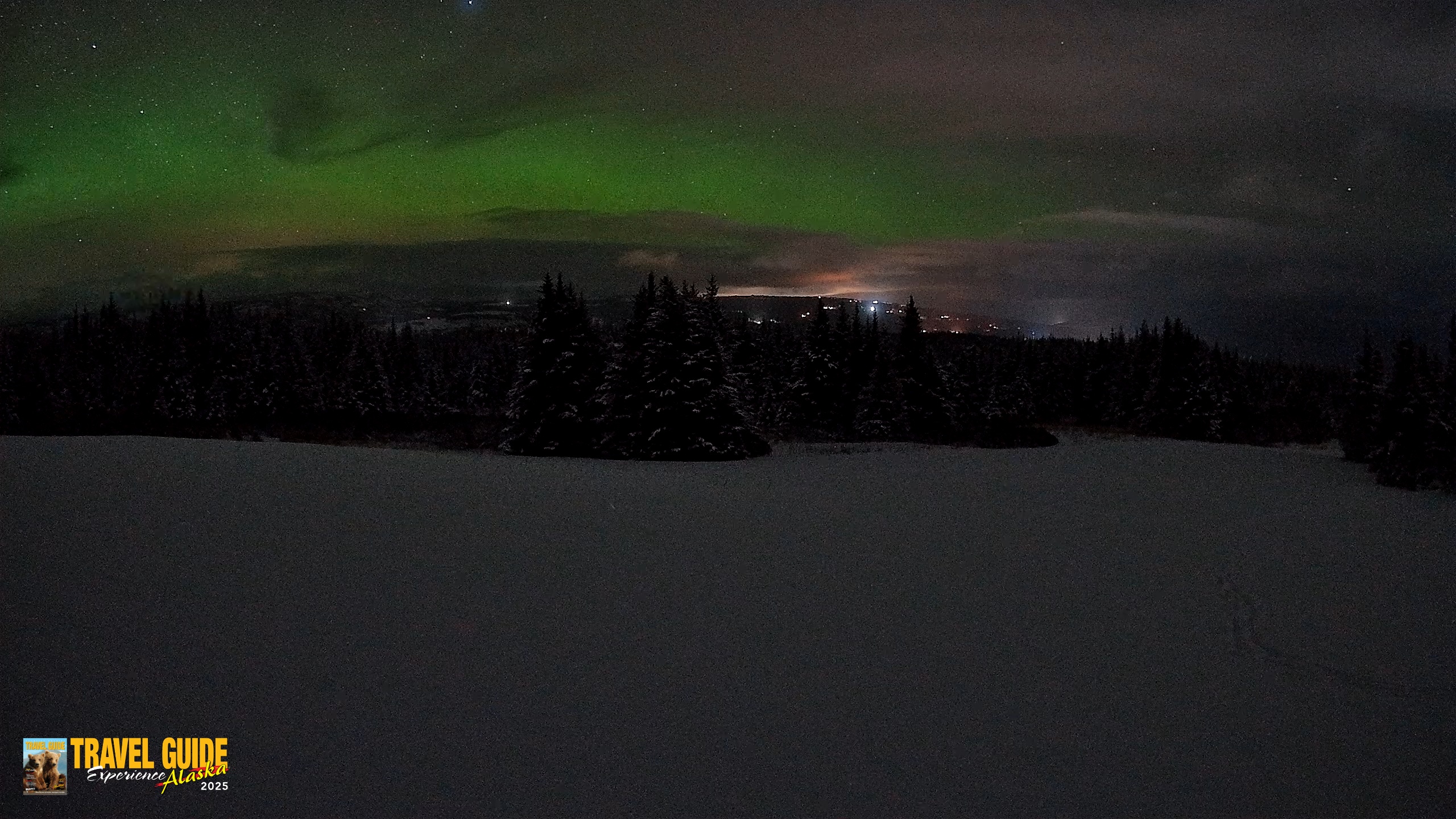 Snapshot of Homer Alaska Northern Lights Live Cam taken Feb 13, 2026, 1:34am AKST