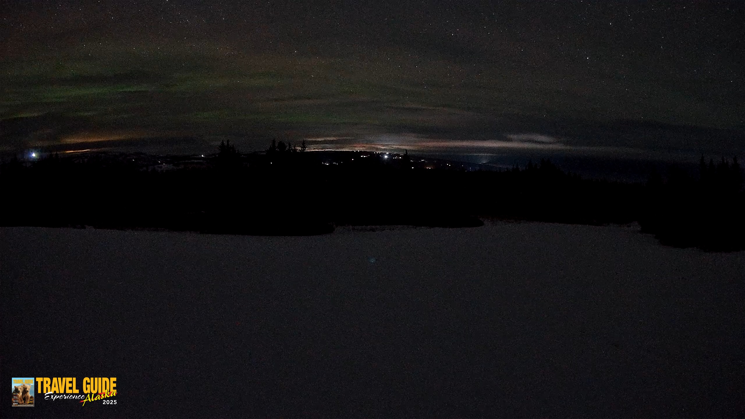 Snapshot of Homer Alaska Northern Lights Live Cam taken Feb 18, 2026, 2:50am AKST