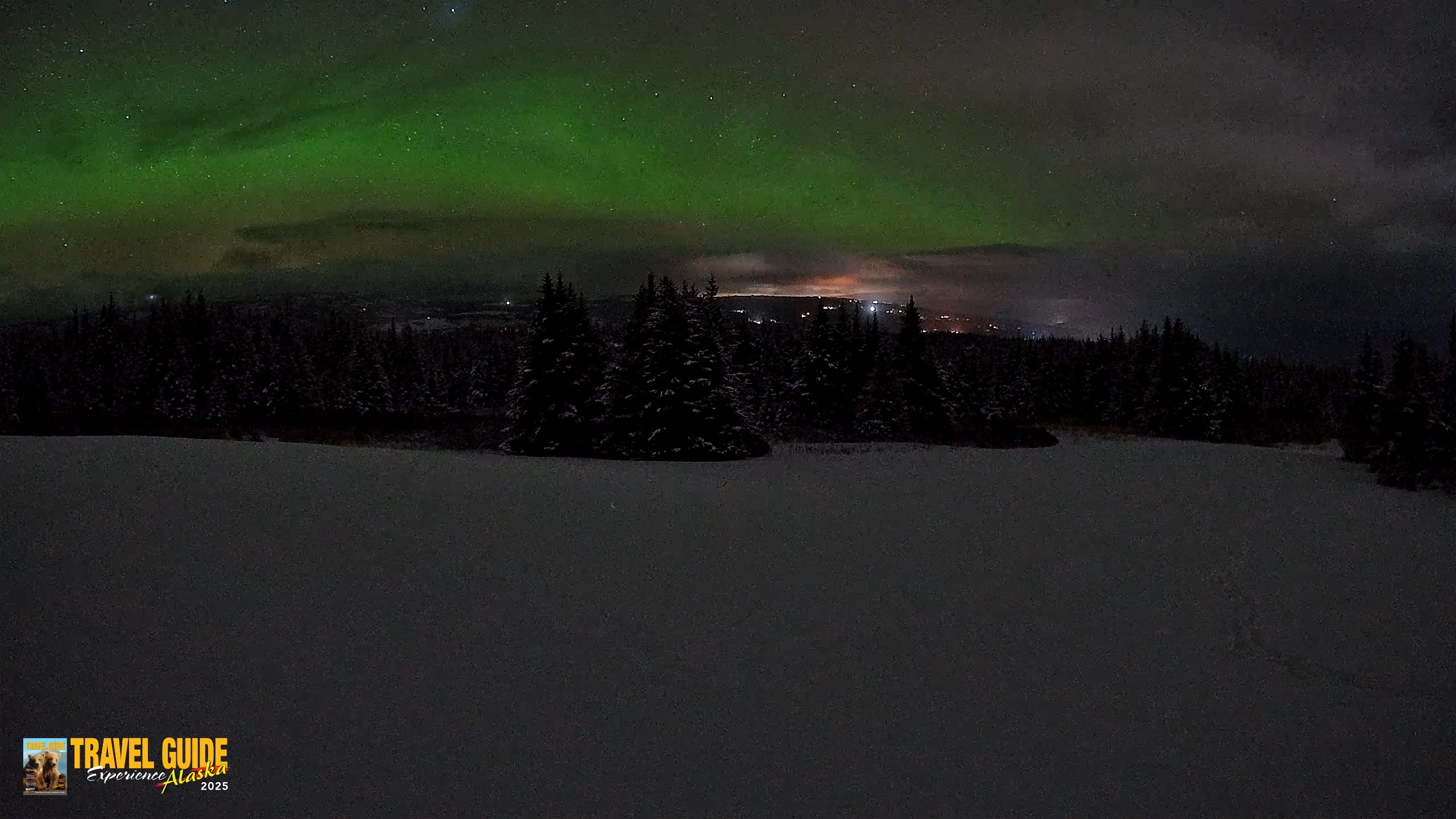 Snapshot of Homer Alaska Northern Lights Live Cam taken Feb 13, 2026, 1:29am AKST