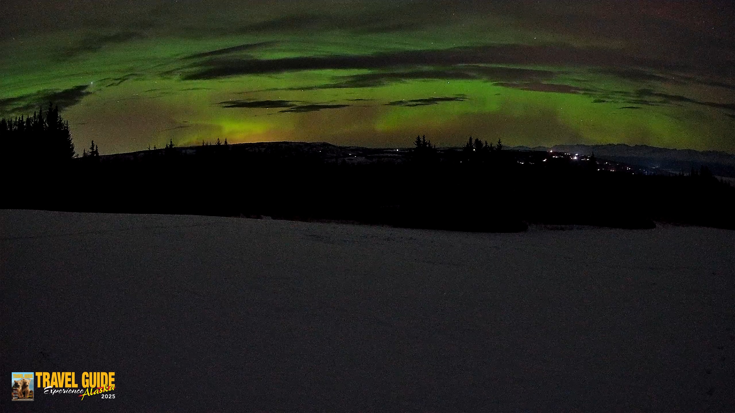 Snapshot of Homer Alaska Northern Lights Live Cam taken Jan 24, 2026, 12:08am AKST