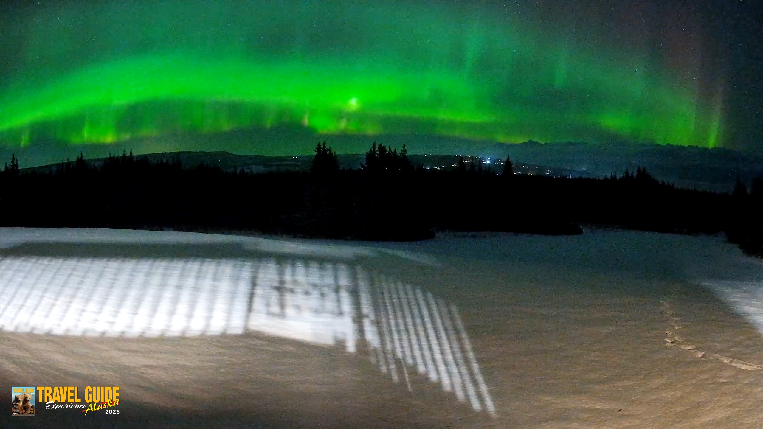 Snapshot of Homer Alaska Northern Lights Live Cam taken Feb 15, 2026, 8:52pm AKST