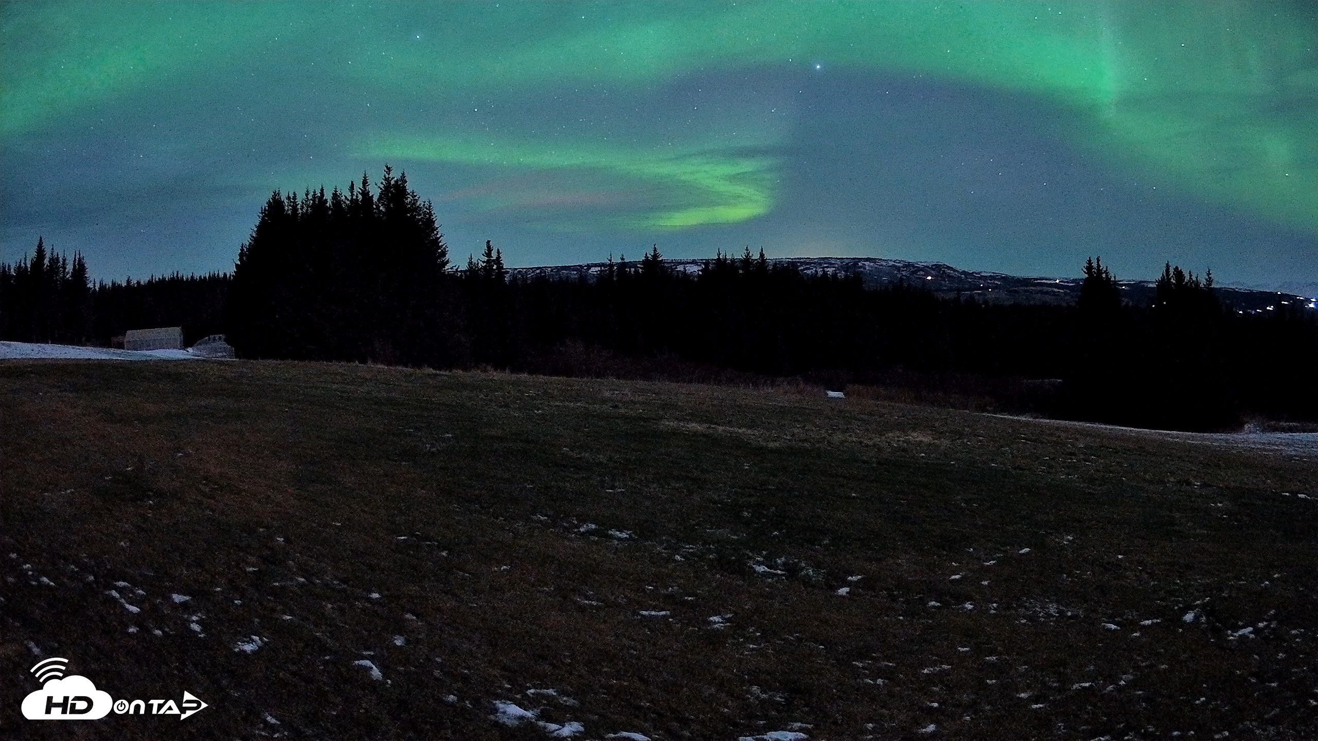 Snapshot of Homer Alaska Northern Lights Live Cam taken Dec 12, 2025, 4:40am AKST