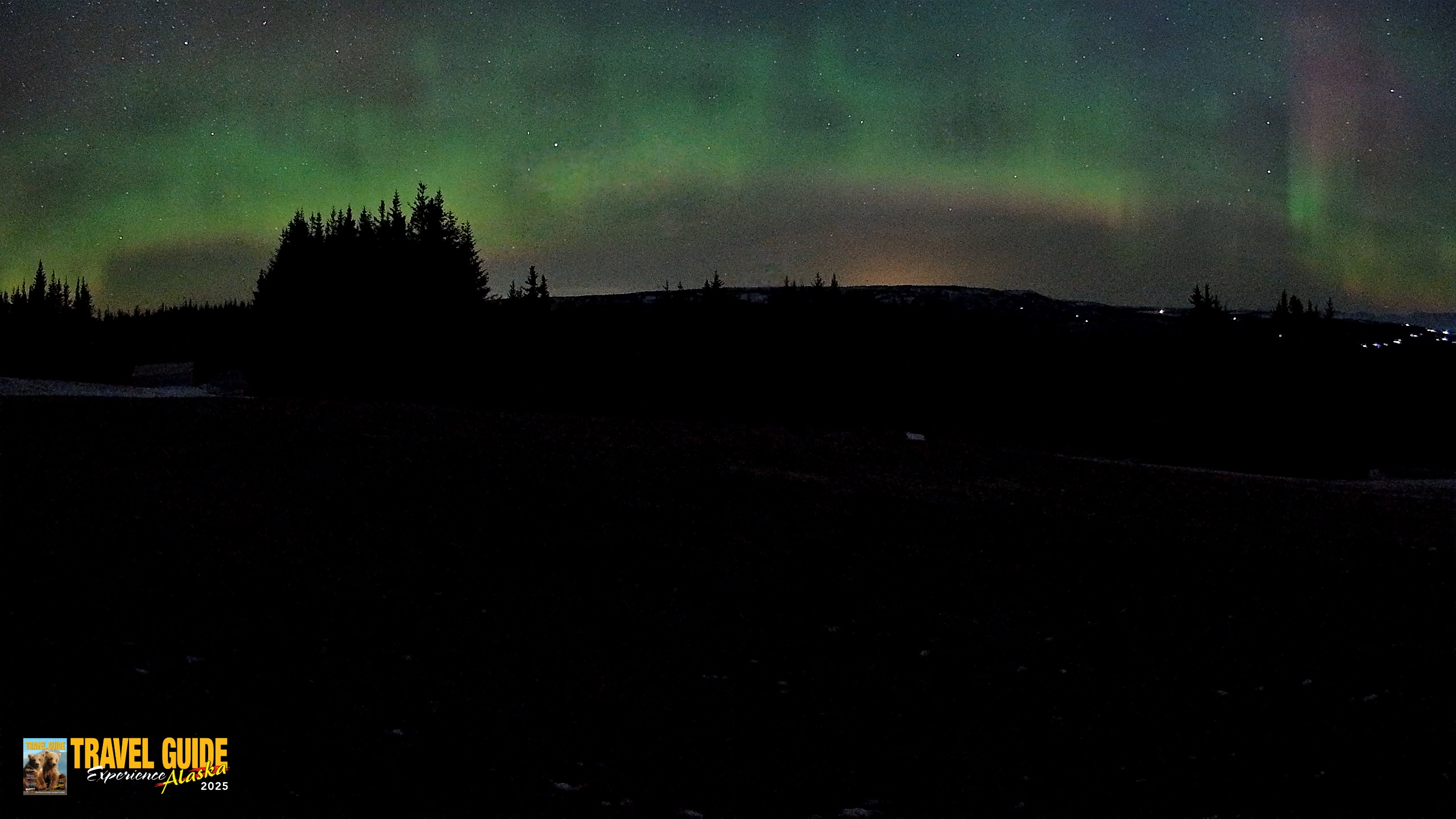 Snapshot of Homer Alaska Northern Lights Live Cam taken Dec 23, 2025, 2:23am AKST