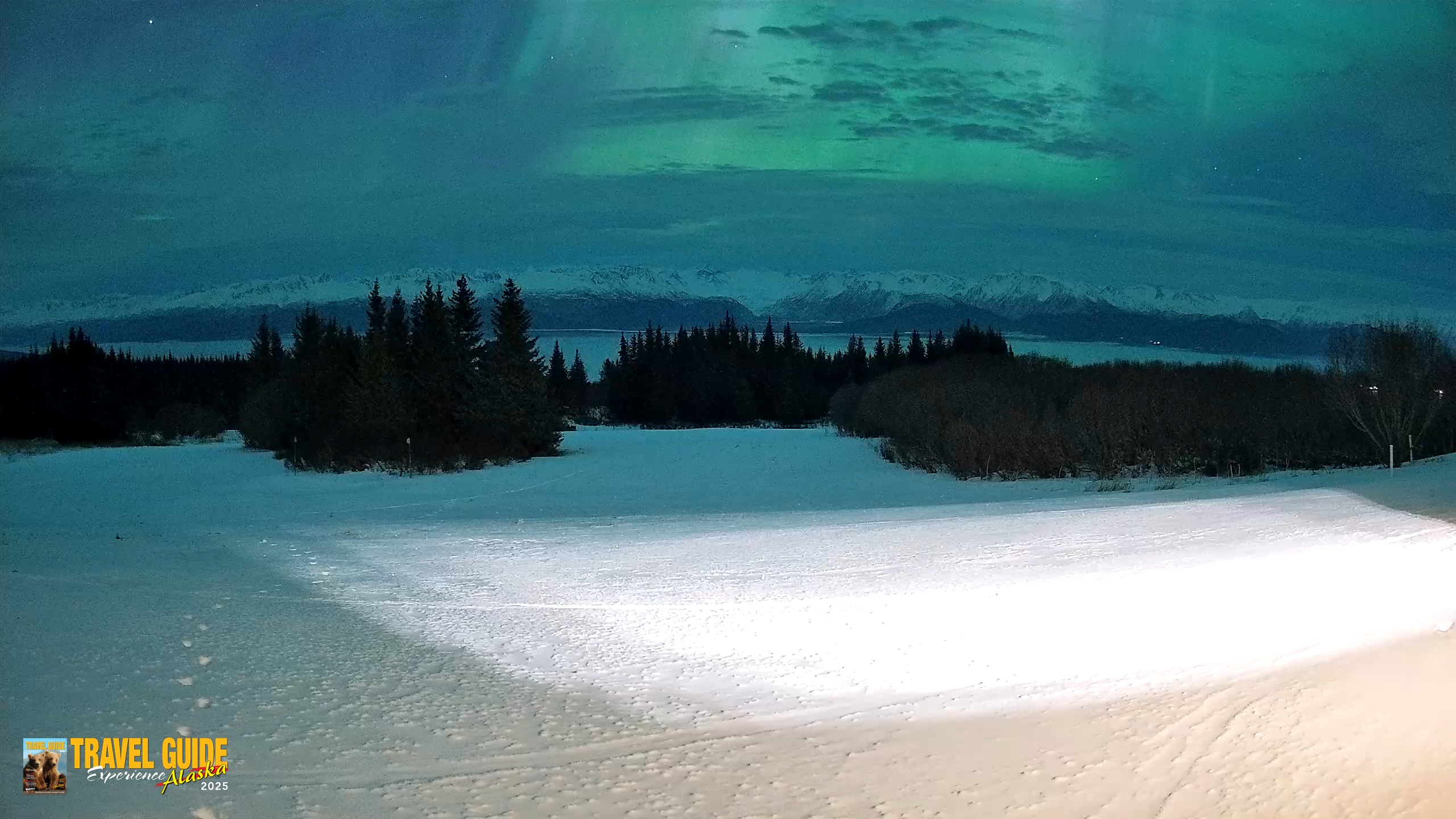 Snapshot of Homer Alaska Northern Lights Live Cam taken Jan 20, 2026, 1:34am AKST