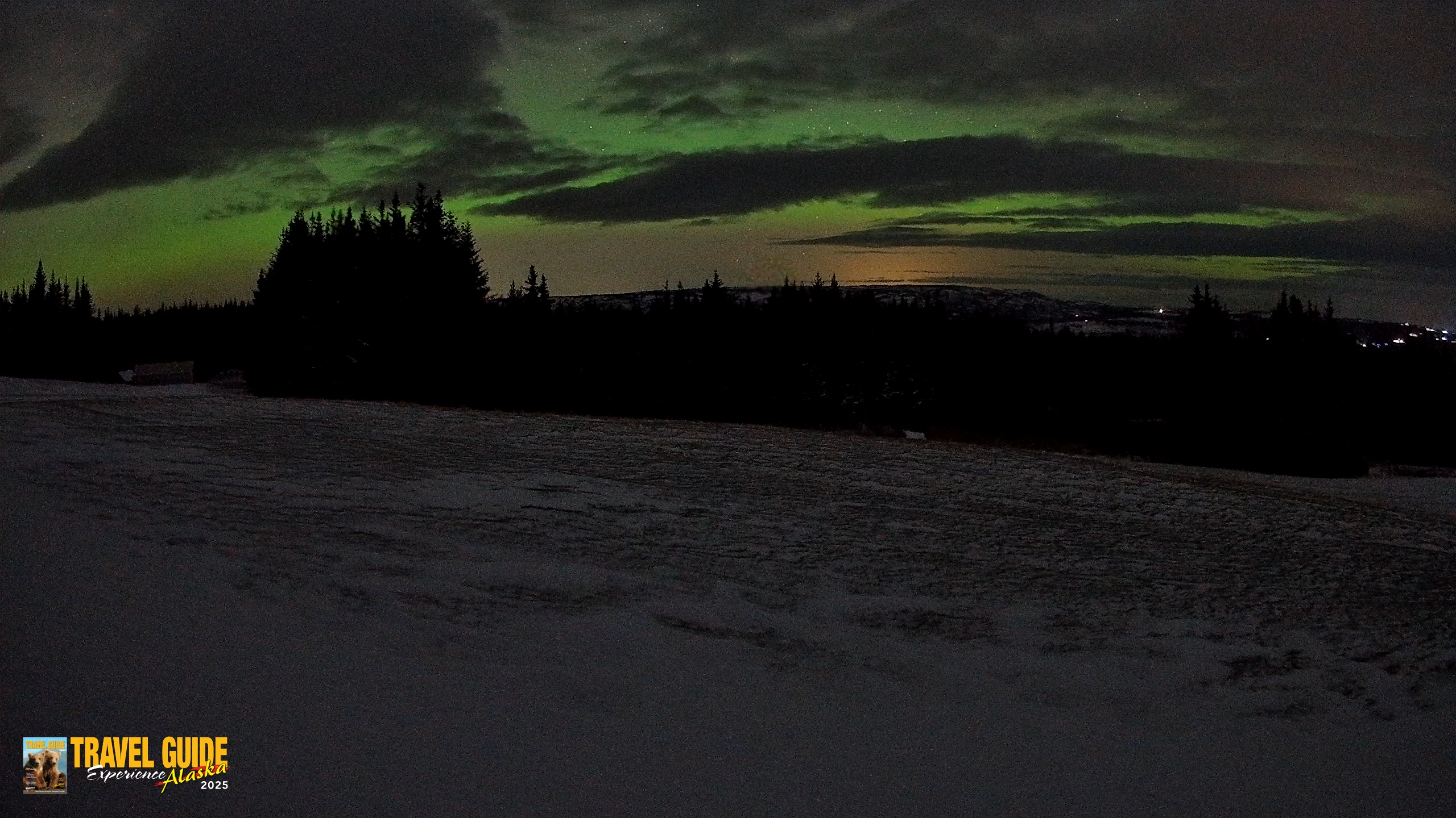 Snapshot of Homer Alaska Northern Lights Live Cam taken Dec 29, 2025, 2:46pm AKST