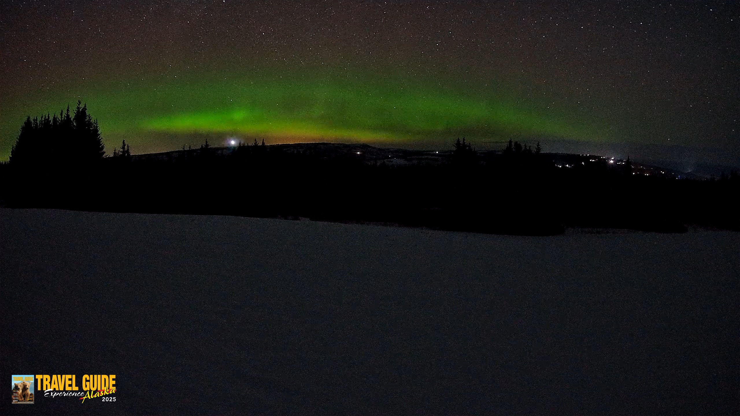 Snapshot of Homer Alaska Northern Lights Live Cam taken Feb 20, 2026, 1:32am AKST