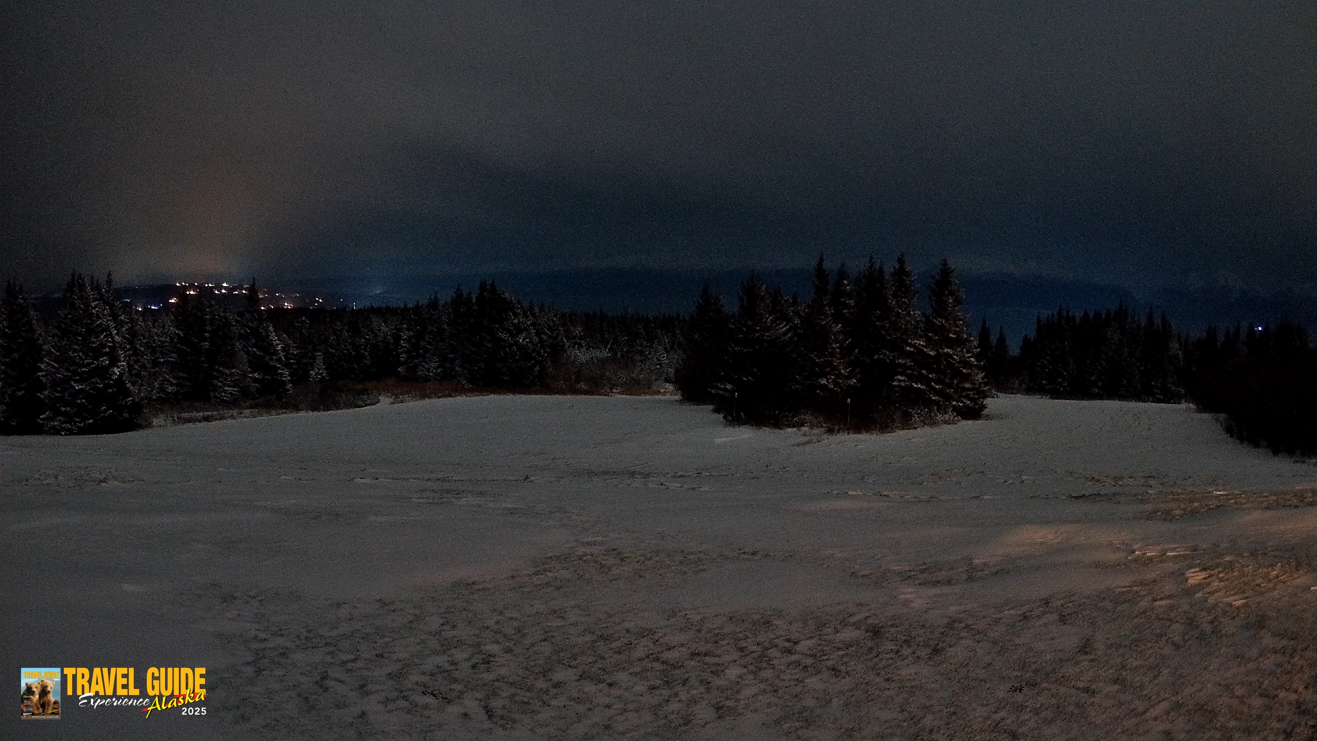 Snapshot of Homer Alaska Northern Lights Live Cam taken Dec 27, 2025, 6:39am AKST