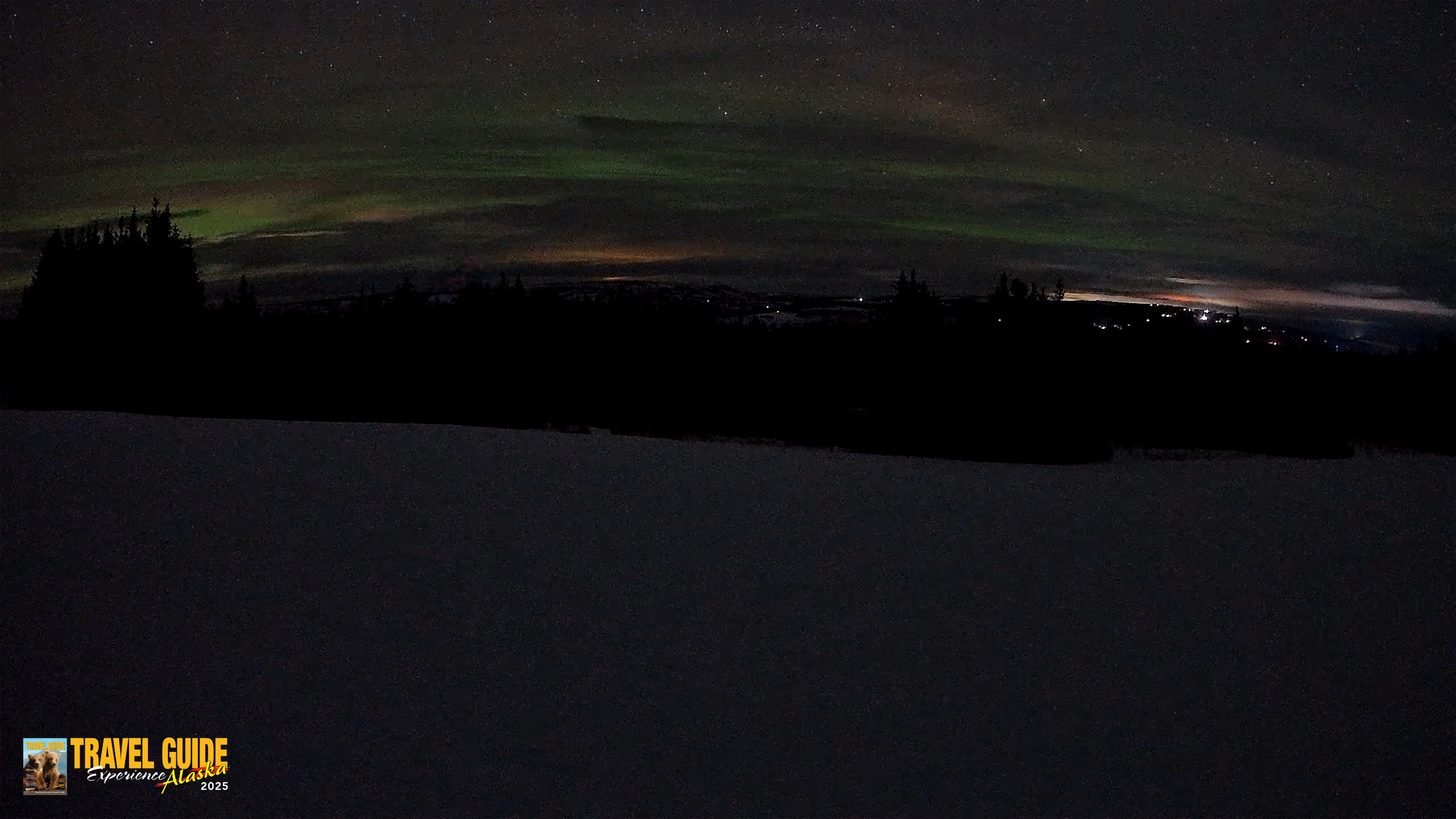 Snapshot of Homer Alaska Northern Lights Live Cam taken Feb 18, 2026, 2:53am AKST