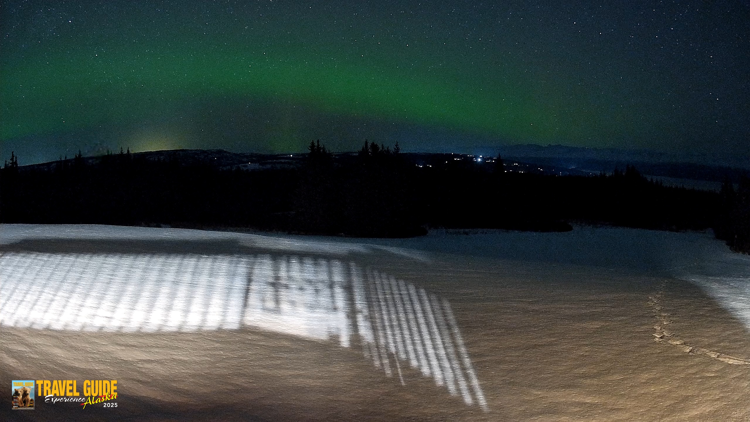 Snapshot of Homer Alaska Northern Lights Live Cam taken Feb 15, 2026, 1:27am AKST