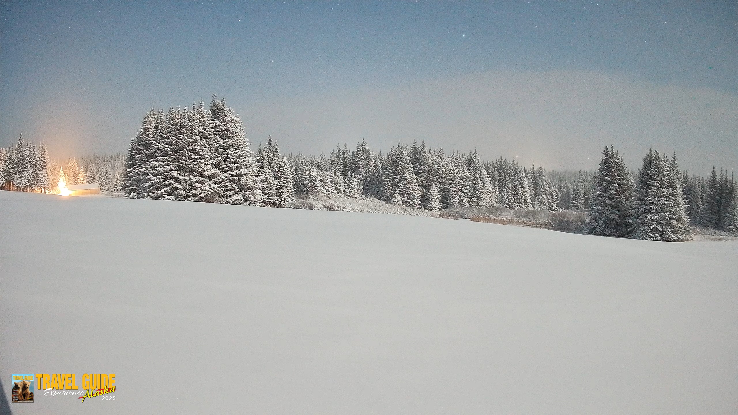 Snapshot of Homer Alaska Northern Lights Live Cam taken Jan 7, 2026, 3:04am AKST