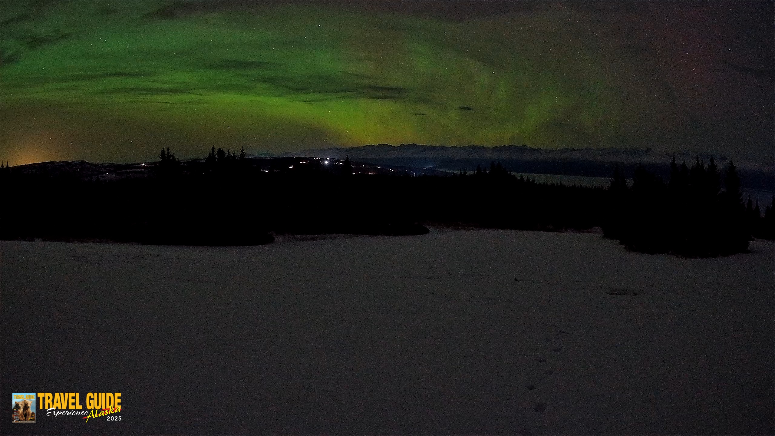 Snapshot of Homer Alaska Northern Lights Live Cam taken Jan 24, 2026, 1:11am AKST