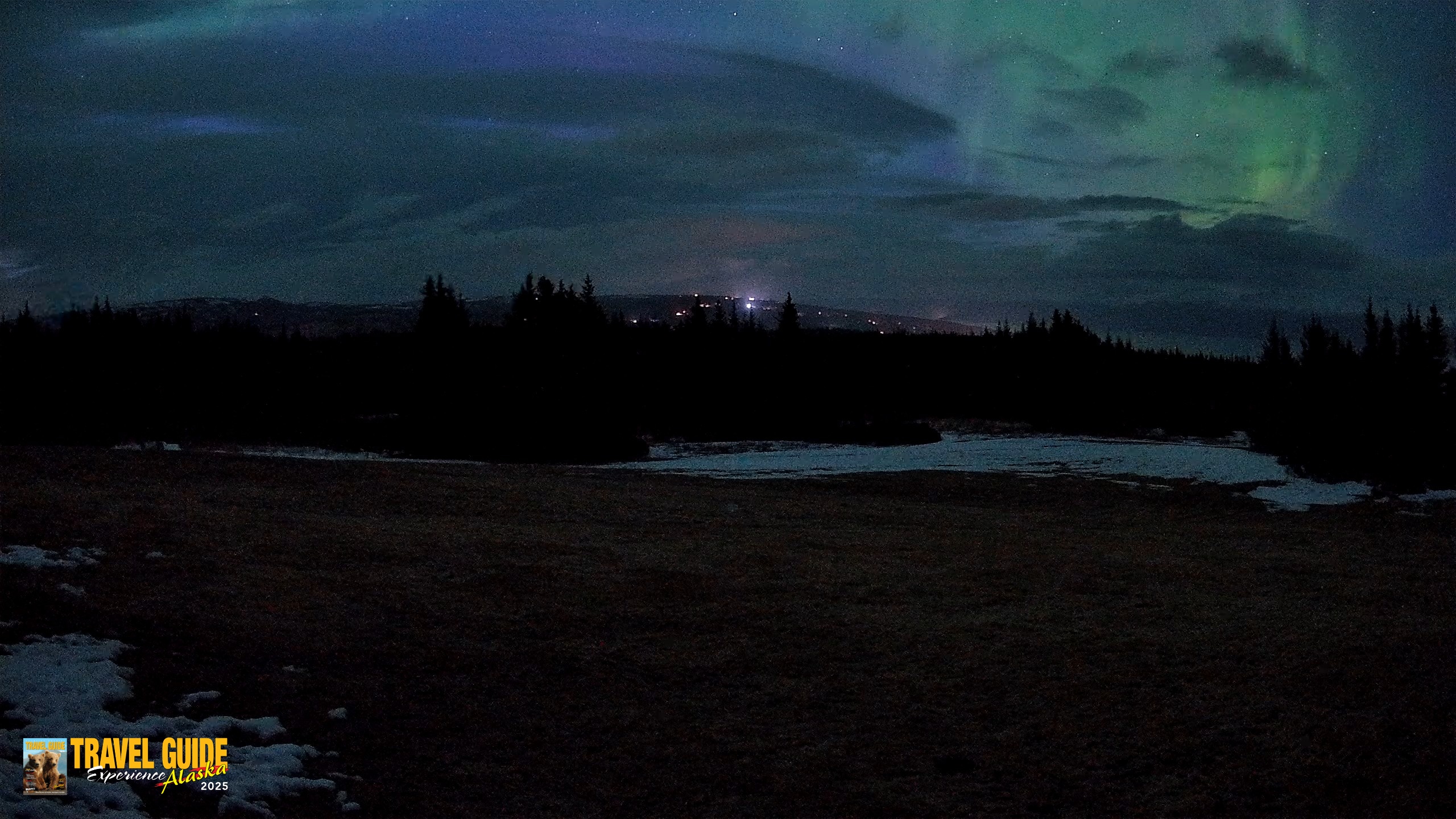 Snapshot of Homer Alaska Northern Lights Live Cam taken Apr 20, 2026, 4:06am AKDT
