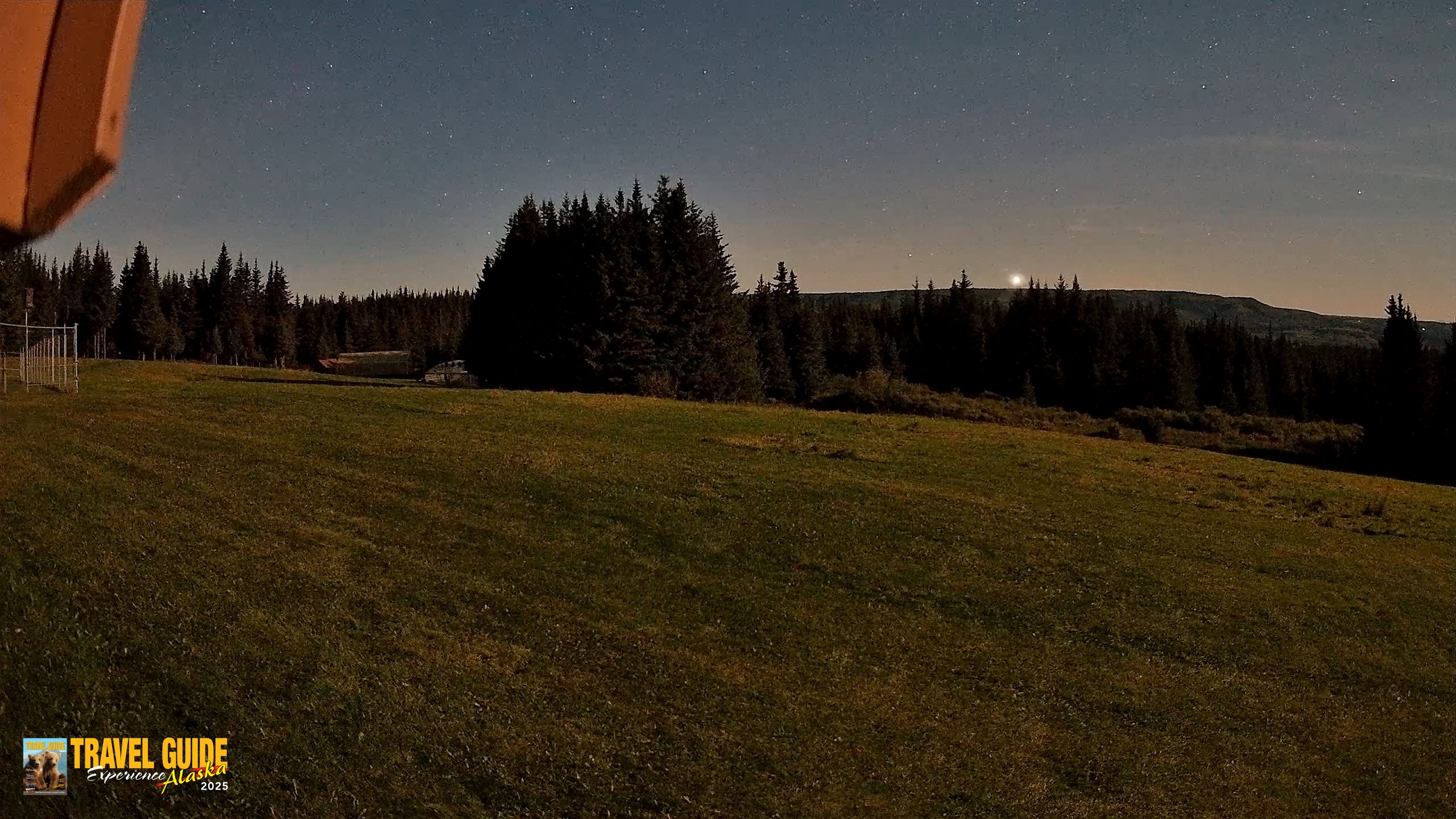 Snapshot of Homer Alaska Northern Lights Live Cam taken Sep 1, 2026, 12:14am AKDT