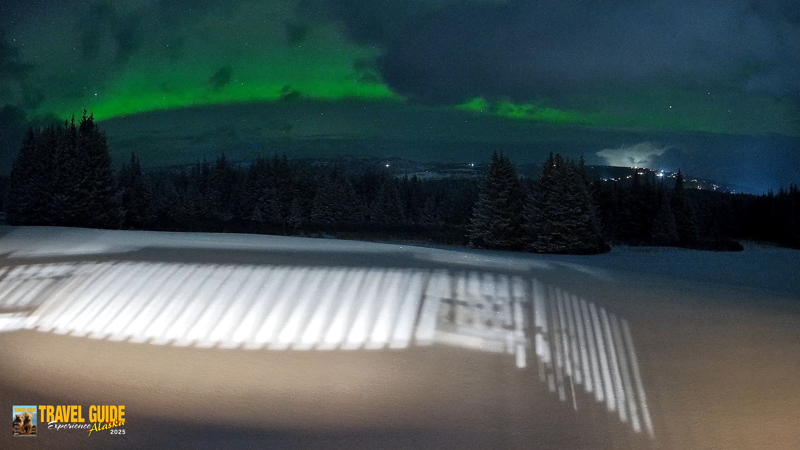 Snapshot of Homer Alaska Northern Lights Live Cam taken Mar 7, 2026, 8:56pm AKST
