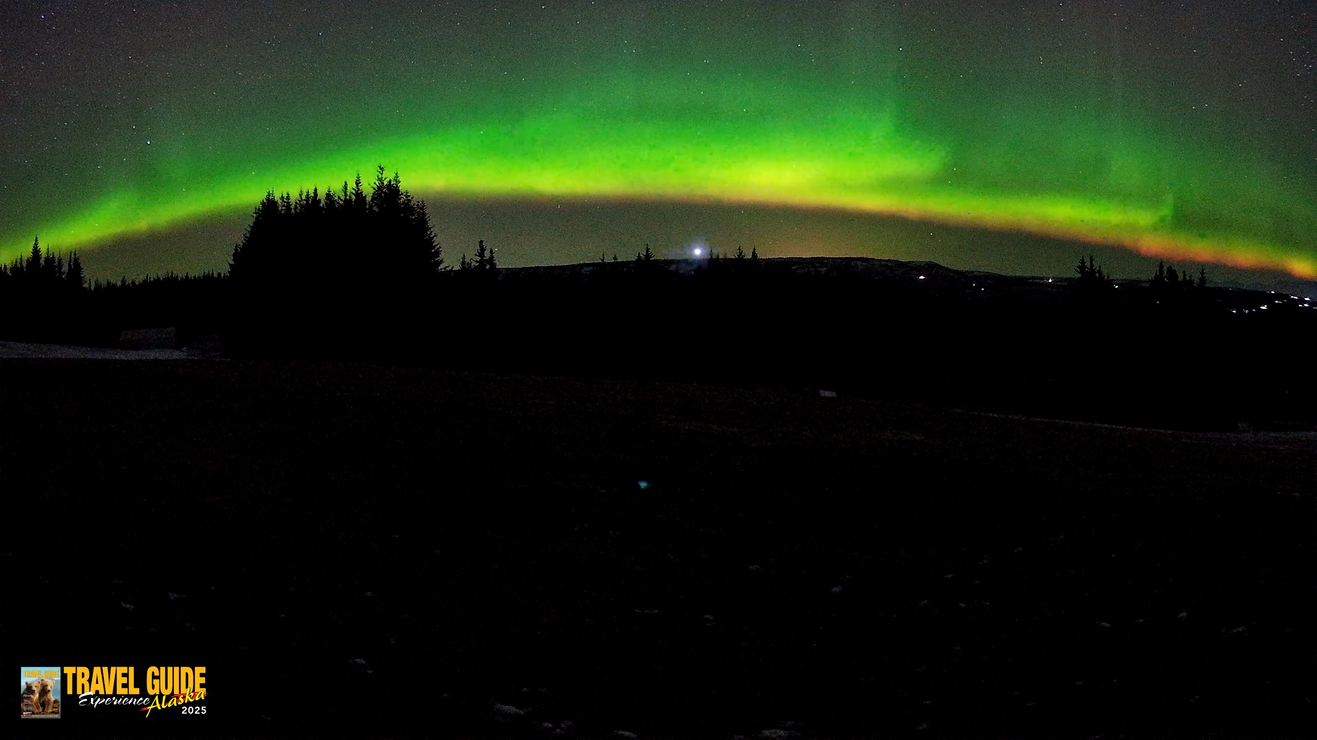 Snapshot of Homer Alaska Northern Lights Live Cam taken Dec 18, 2025, 1:17am AKST