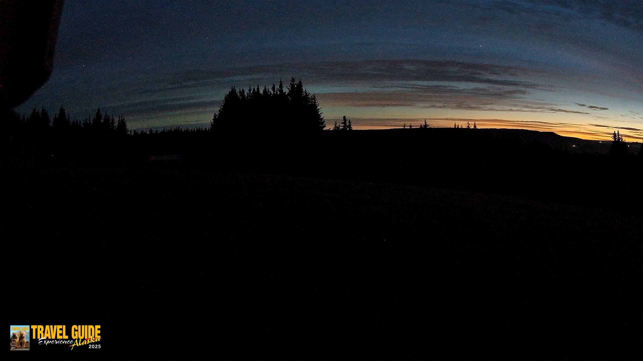 Snapshot of Homer Alaska Northern Lights Live Cam taken Sep 13, 2026, 5:43am AKDT