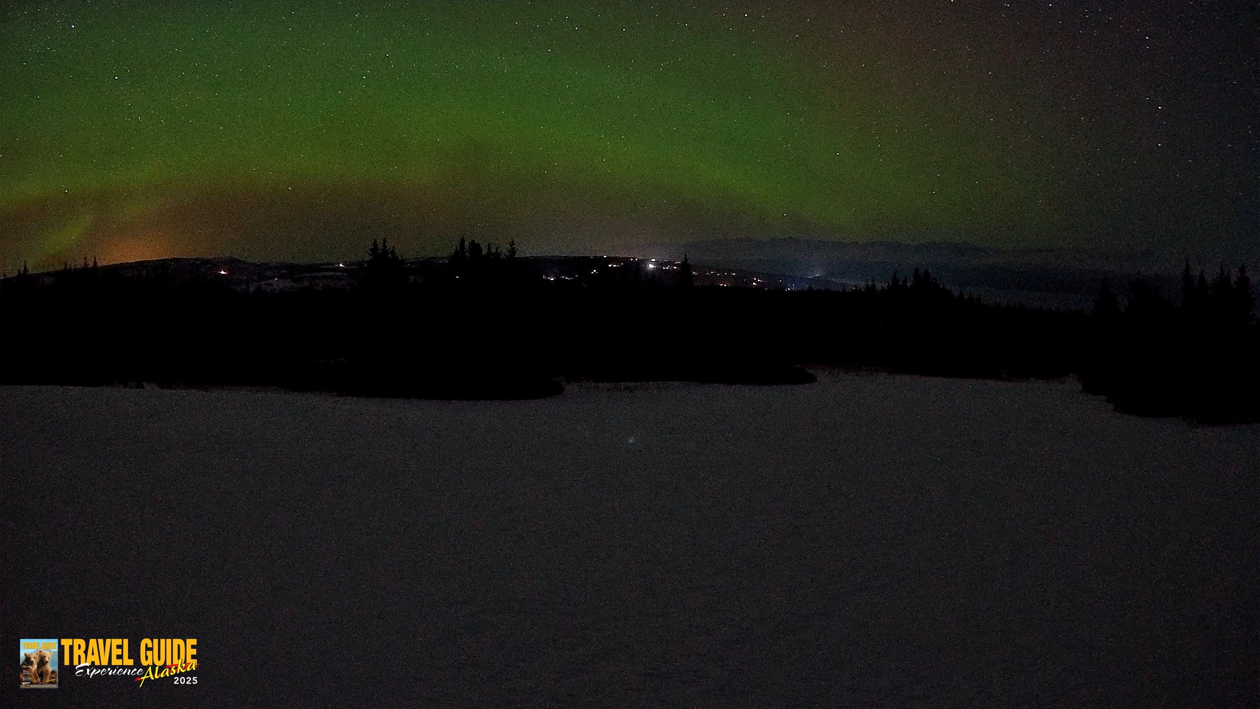 Snapshot of Homer Alaska Northern Lights Live Cam taken Mar 10, 2026, 1:25am AKDT