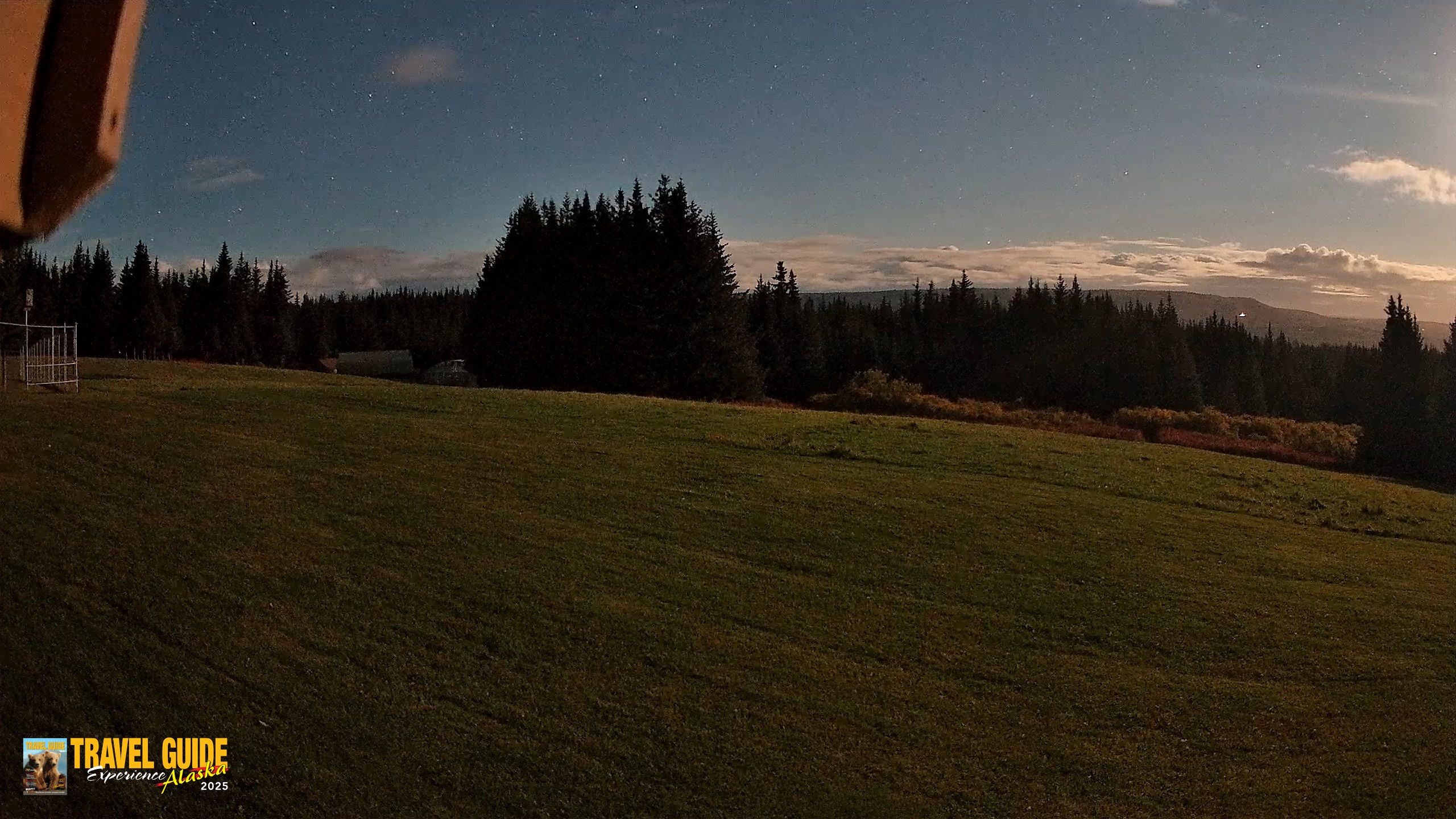 Snapshot of Homer Alaska Northern Lights Live Cam taken Sep 30, 2026, 10:34pm AKDT