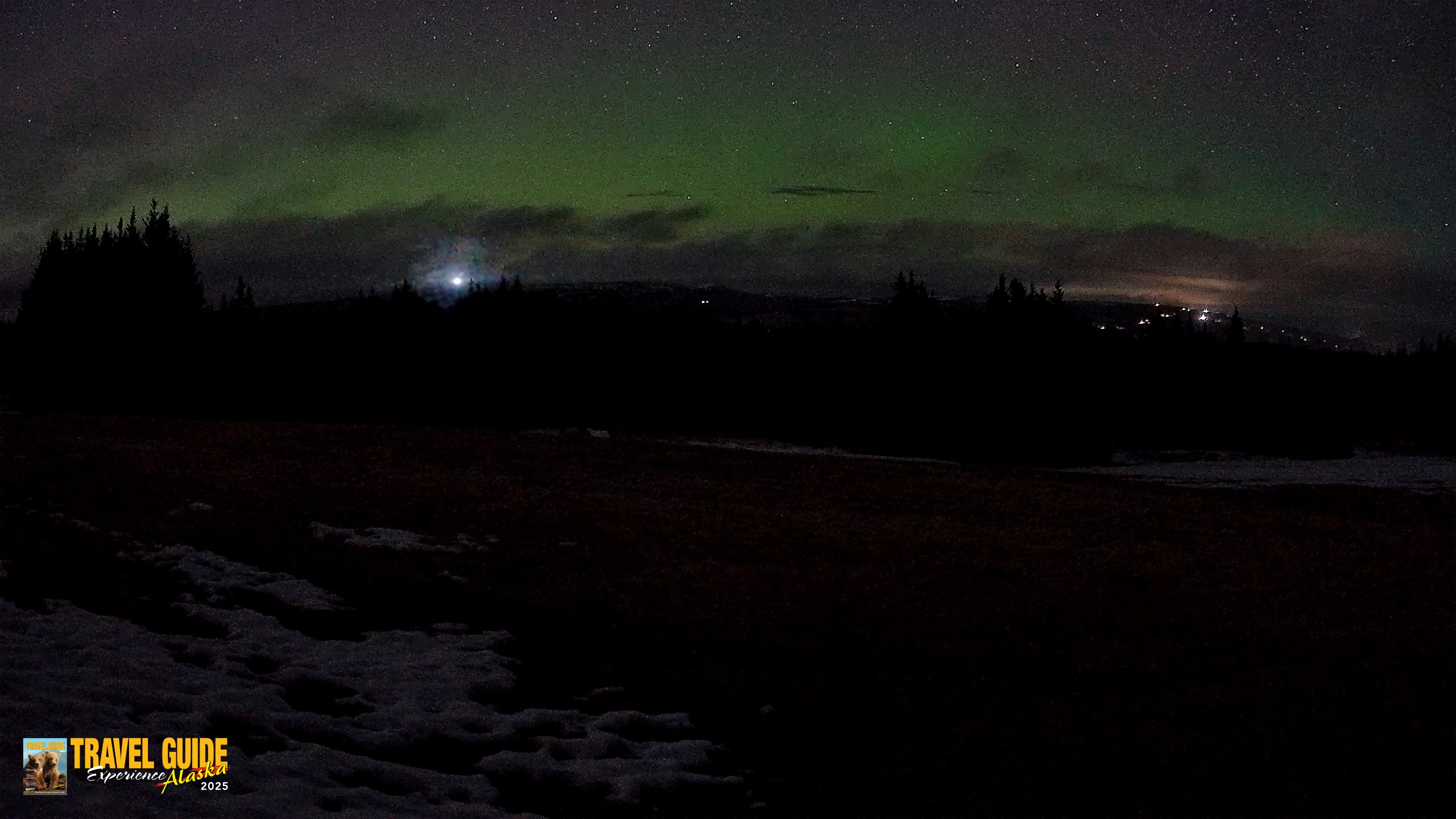 Snapshot of Homer Alaska Northern Lights Live Cam taken Apr 21, 2026, 1:29am AKDT