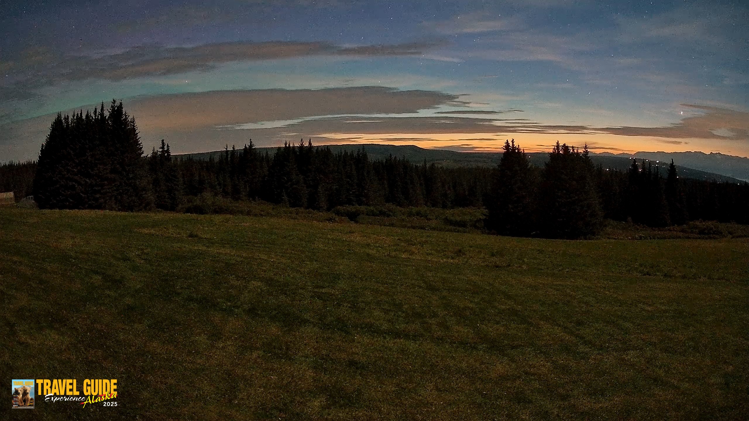 Snapshot of Homer Alaska Northern Lights Live Cam taken Sep 3, 2026, 5:08am AKDT