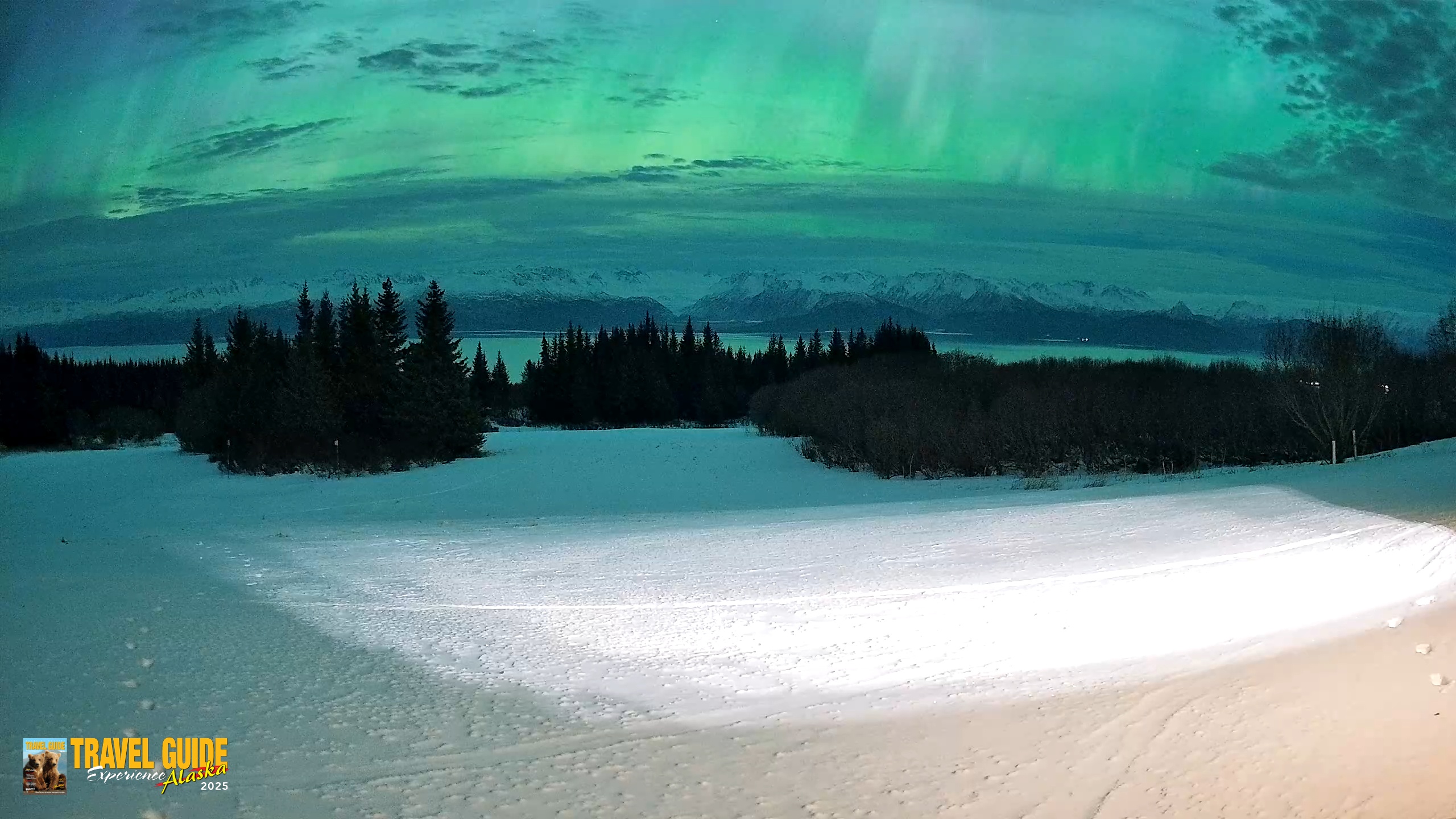 Snapshot of Homer Alaska Northern Lights Live Cam taken Jan 20, 2026, 1:44am AKST