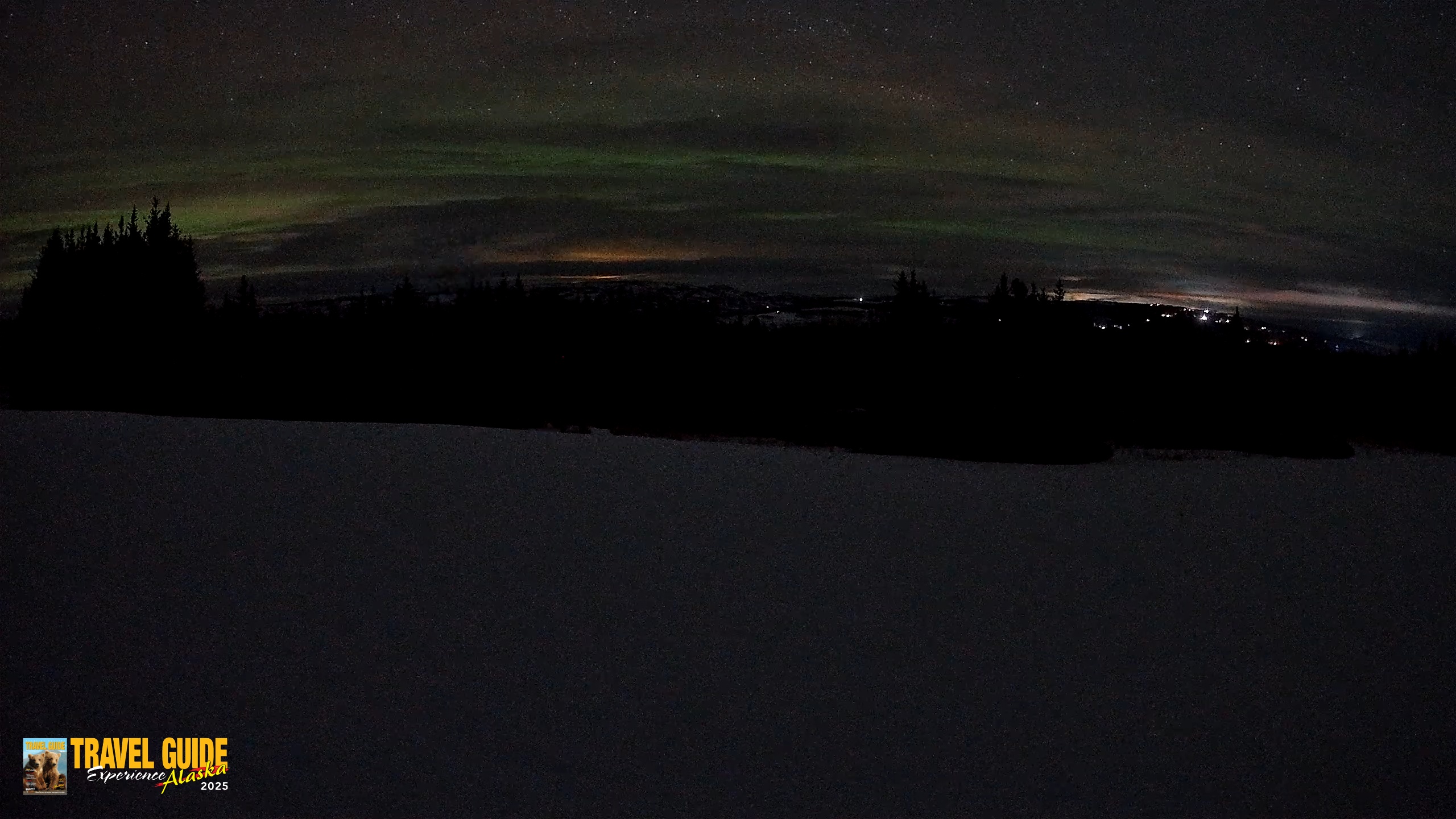 Snapshot of Homer Alaska Northern Lights Live Cam taken Feb 18, 2026, 2:51am AKST