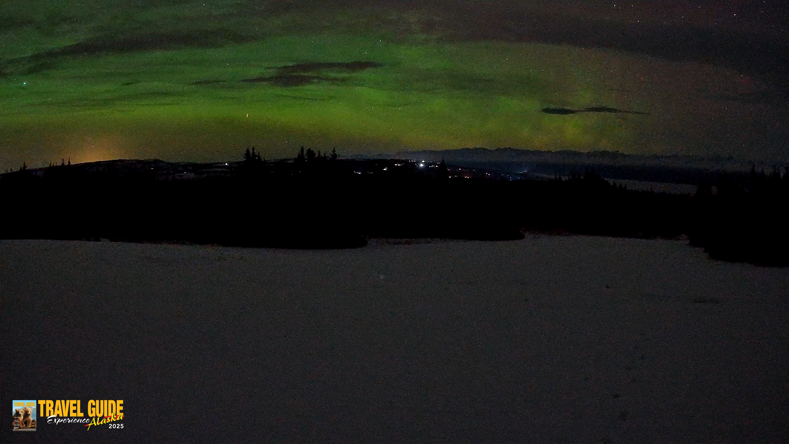Snapshot of Homer Alaska Northern Lights Live Cam taken Jan 24, 2026, 12:56am AKST
