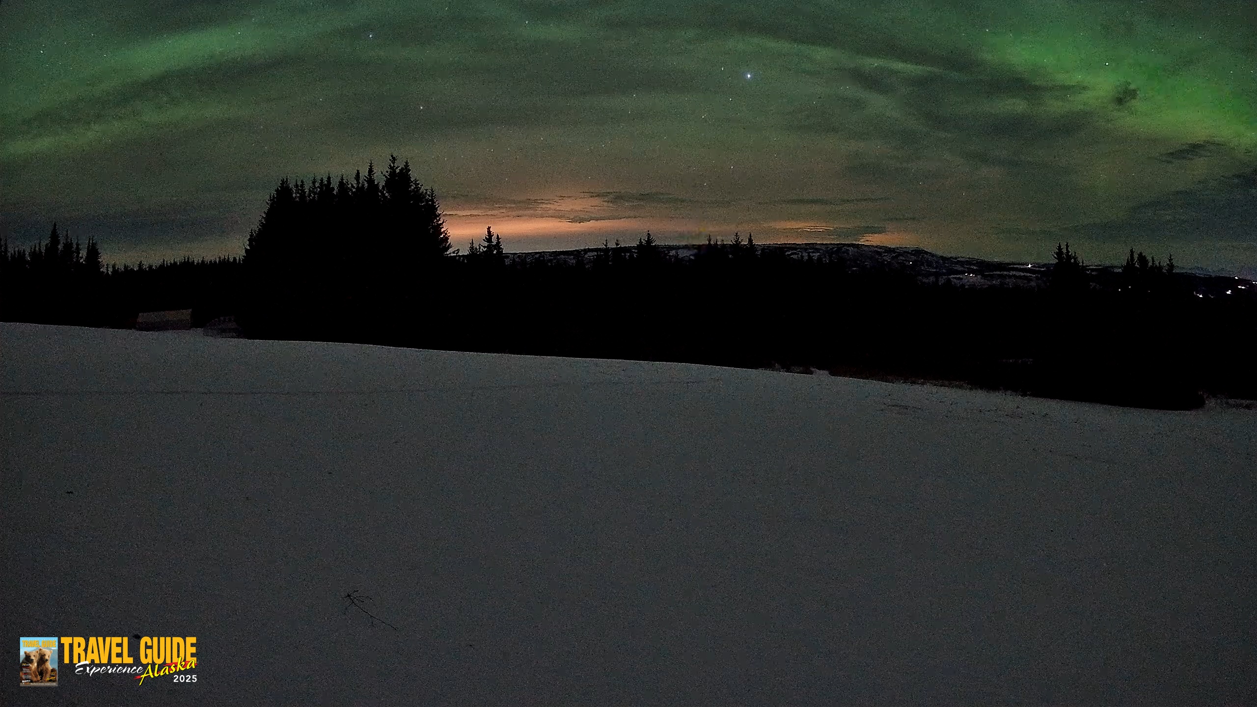 Snapshot of Homer Alaska Northern Lights Live Cam taken Jan 23, 2026, 1:37am AKST
