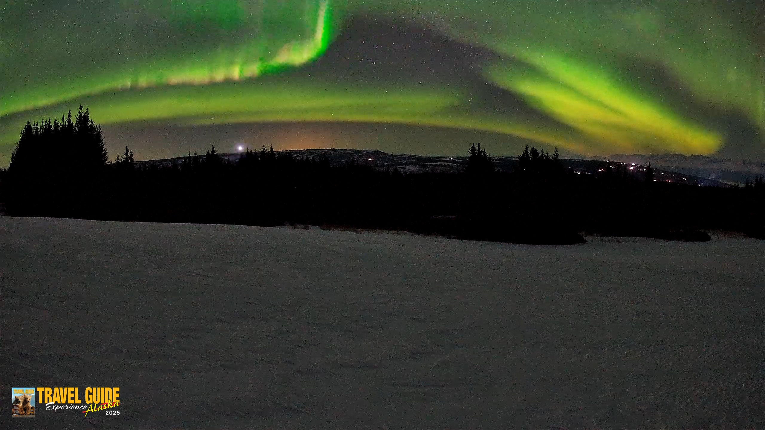Snapshot of Homer Alaska Northern Lights Live Cam taken Mar 23, 2026, 3:01am AKDT