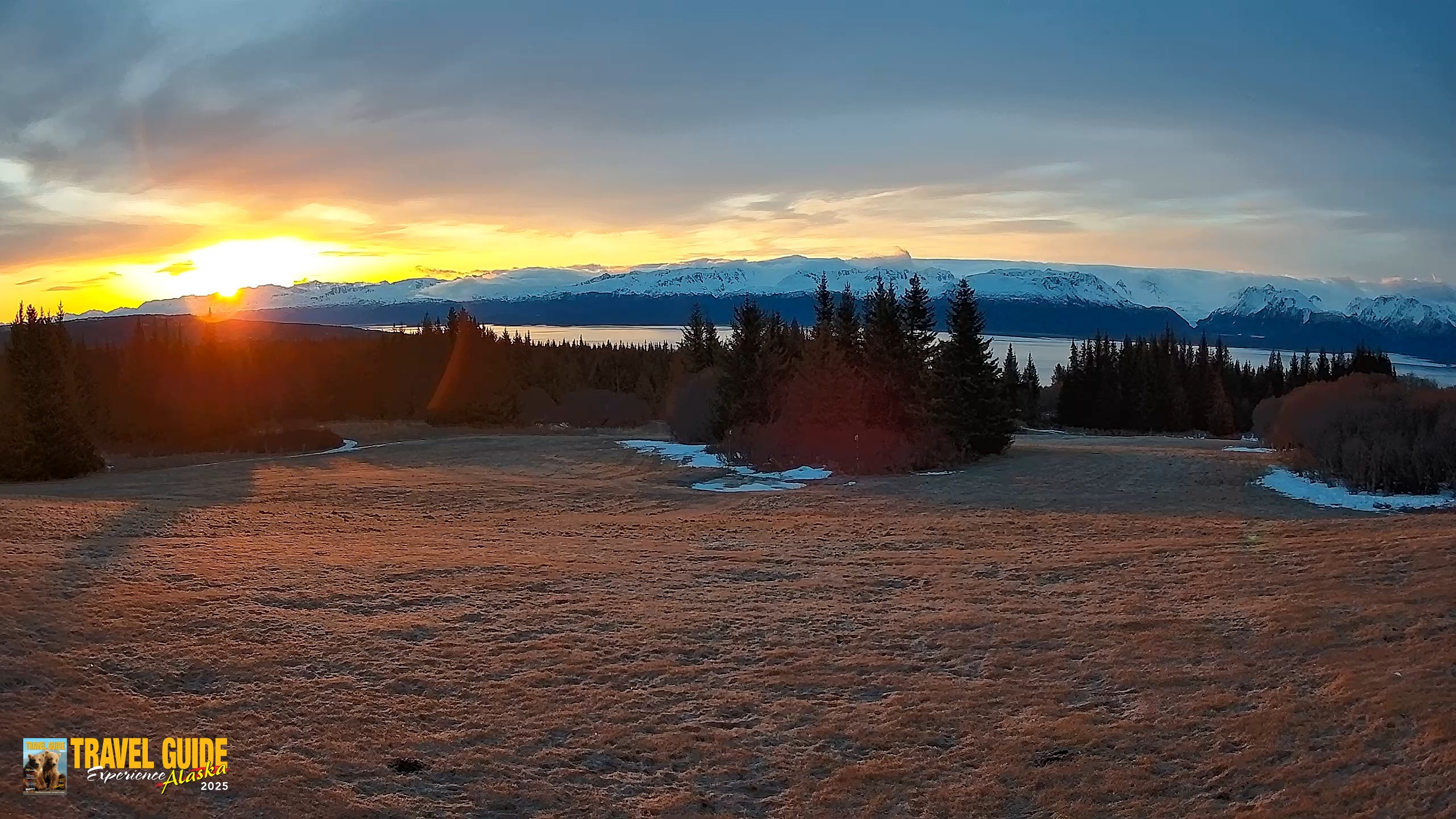Snapshot of Homer Alaska Northern Lights Live Cam taken Apr 25, 2026, 6:35am AKDT