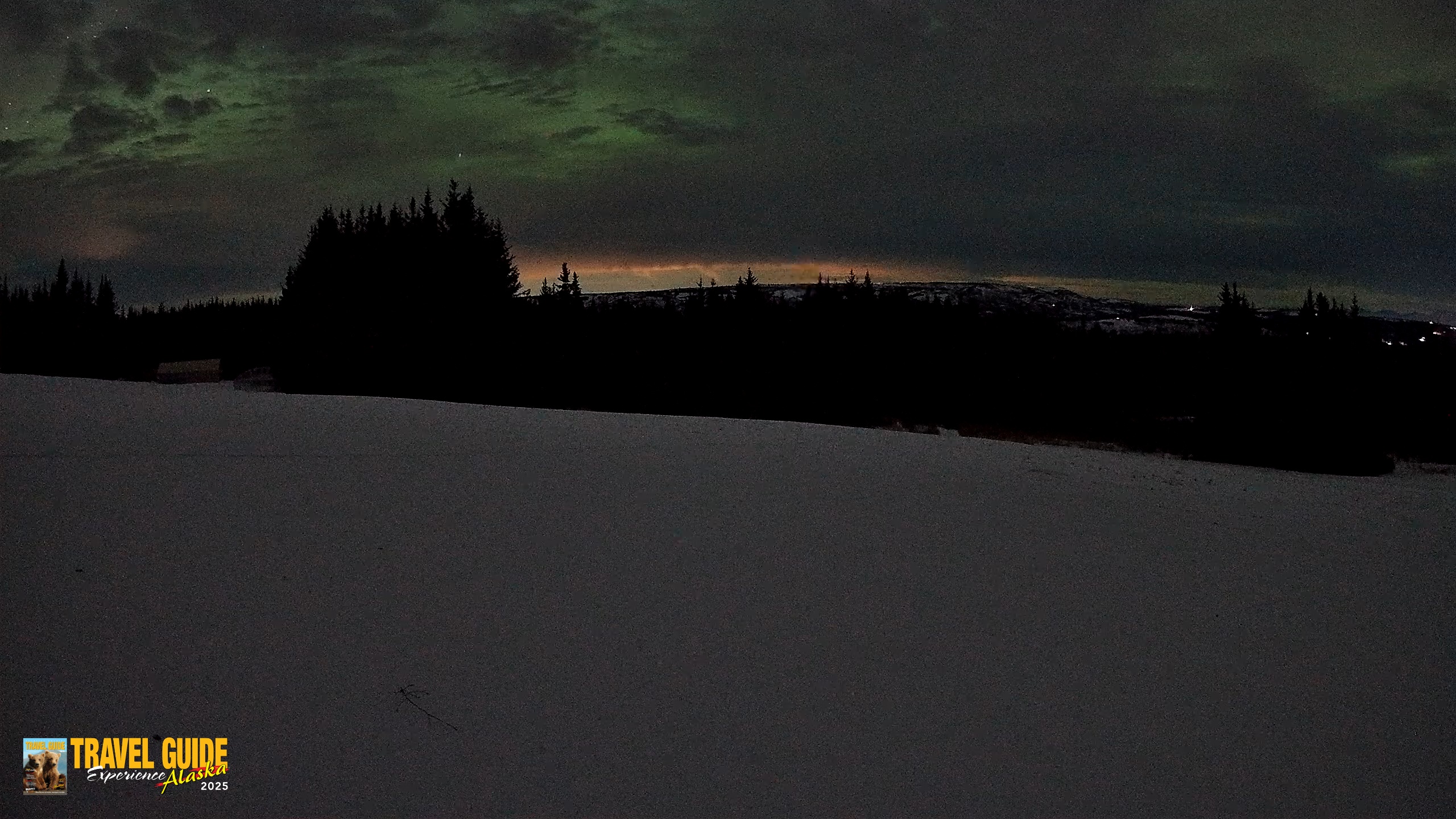 Snapshot of Homer Alaska Northern Lights Live Cam taken Jan 21, 2026, 11:52pm AKST