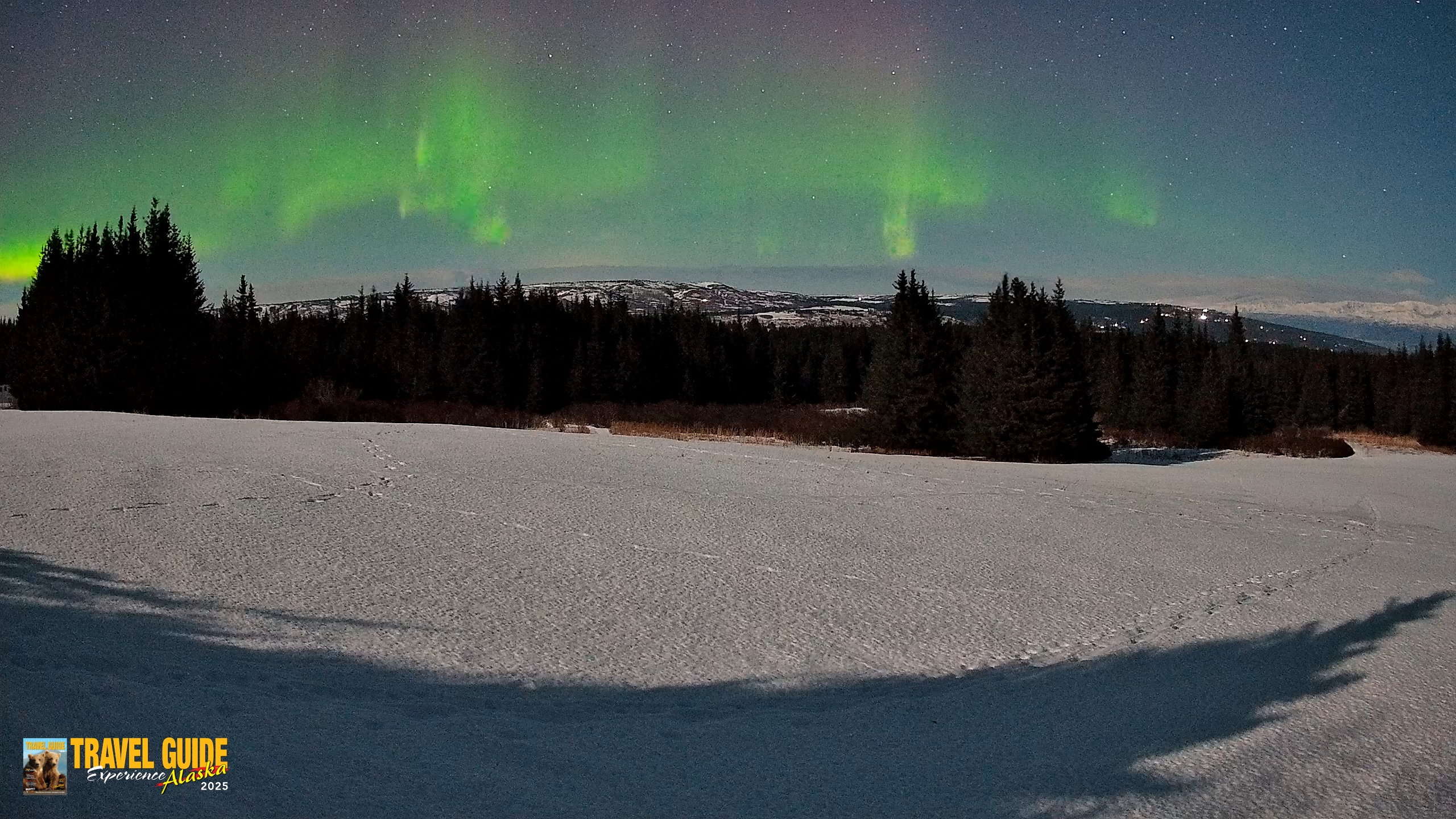 Snapshot of Homer Alaska Northern Lights Live Cam taken Feb 25, 2026, 1:22am AKST