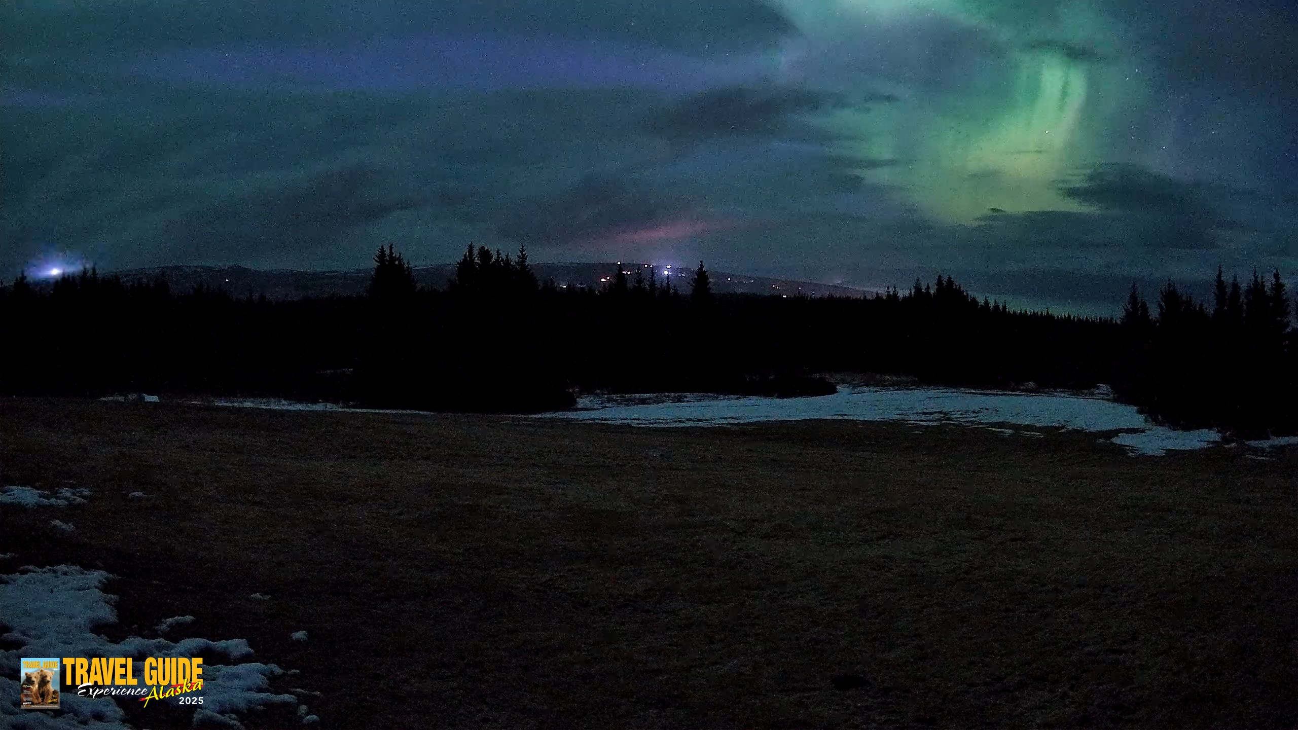 Snapshot of Homer Alaska Northern Lights Live Cam taken Apr 20, 2026, 3:59am AKDT
