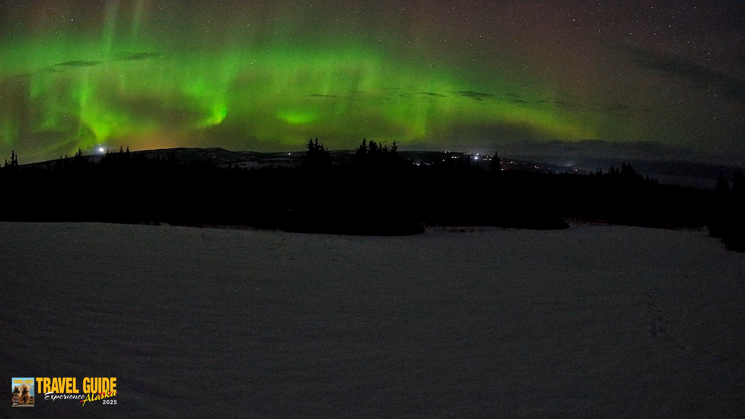 Snapshot of Homer Alaska Northern Lights Live Cam taken Feb 16, 2026, 1:25am AKST