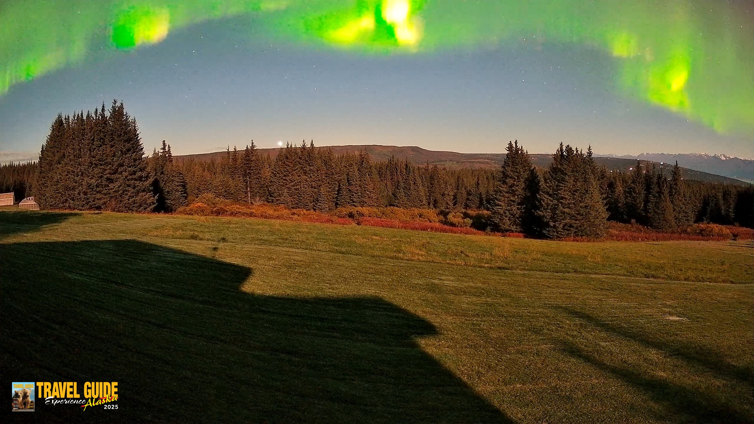 Snapshot of Homer Alaska Northern Lights Live Cam taken Sep 24, 2026, 1:41am AKDT