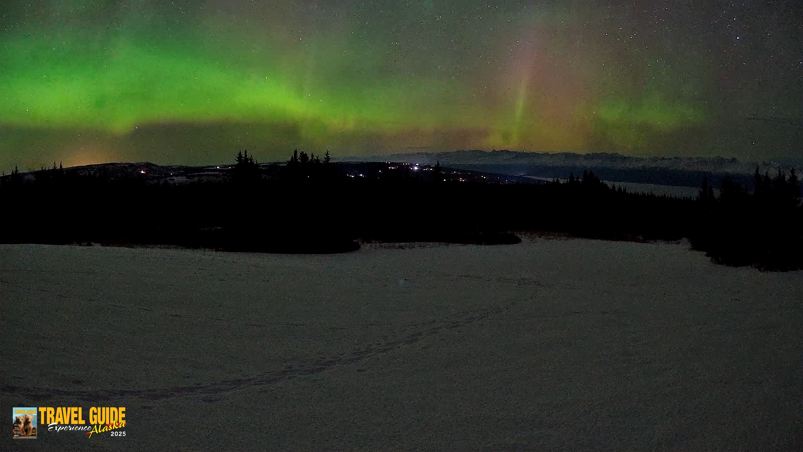 Snapshot of Homer Alaska Northern Lights Live Cam taken Feb 22, 2026, 5:41am AKST