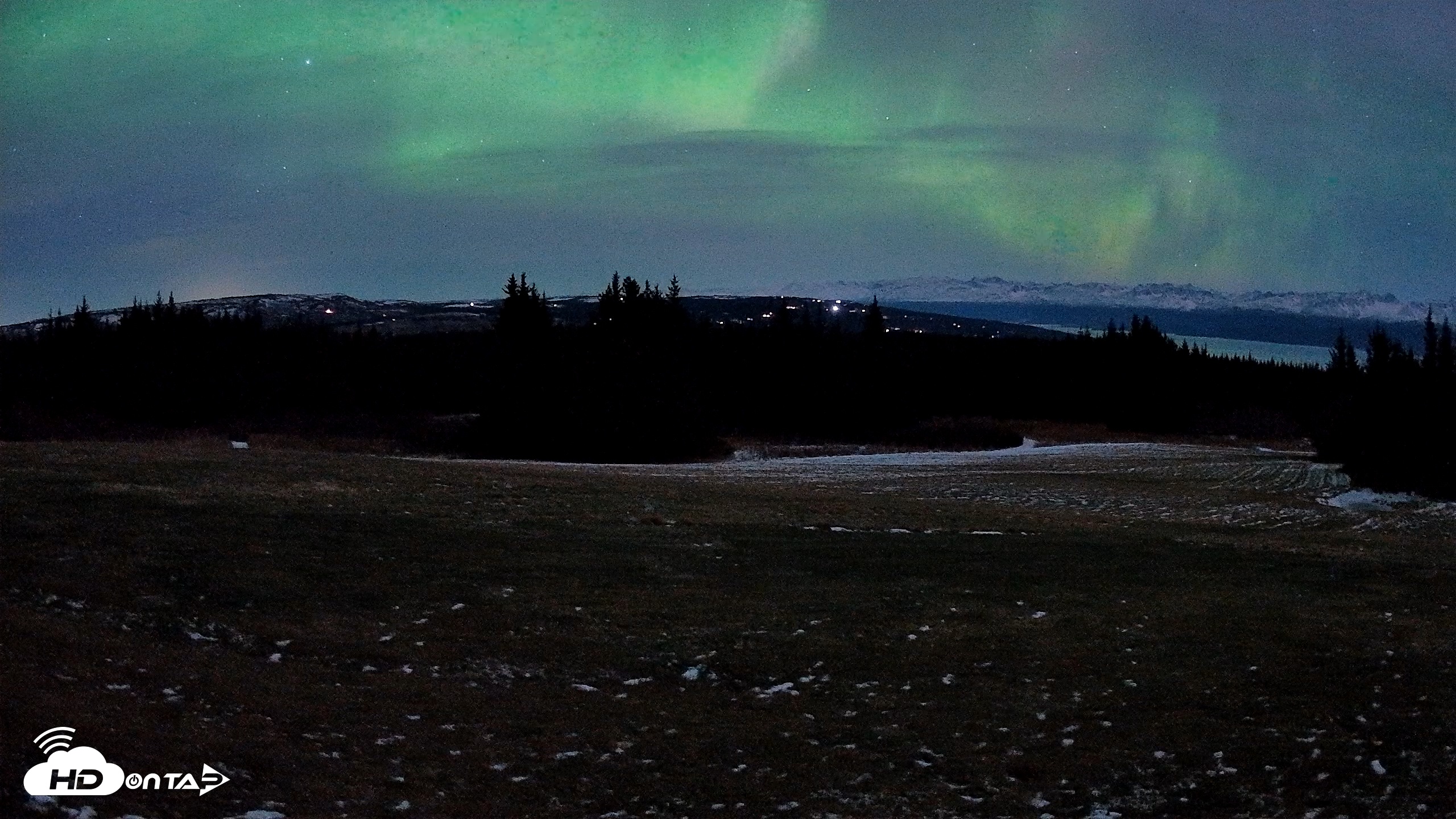 Snapshot of Homer Alaska Northern Lights Live Cam taken Dec 12, 2025, 5:01am AKST