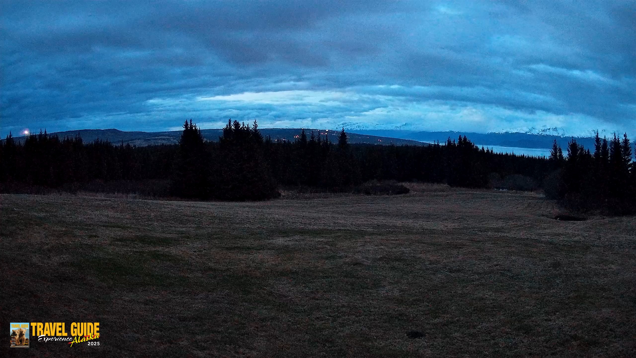 Snapshot of Homer Alaska Northern Lights Live Cam taken May 18, 2026, 12:55am AKDT